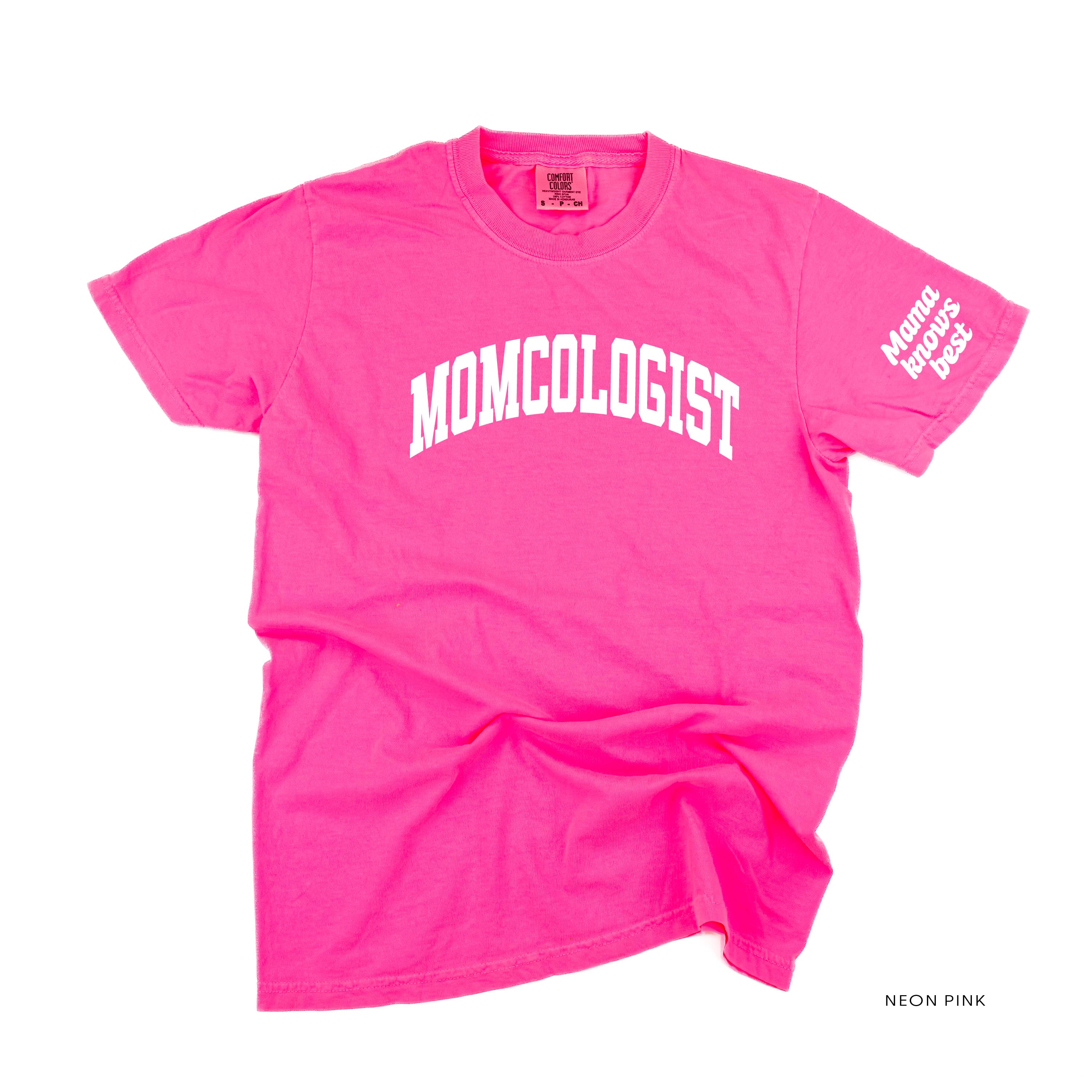  Mama Knows Best On Sleeve - Comfort Colors Tee Little Mama Shirt Shop