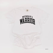 Mother of a Warrior - Varsity - Comfort Colors Tee Little Mama Shirt Shop