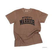 Mother of a Warrior - Varsity - Comfort Colors Tee Little Mama Shirt Shop