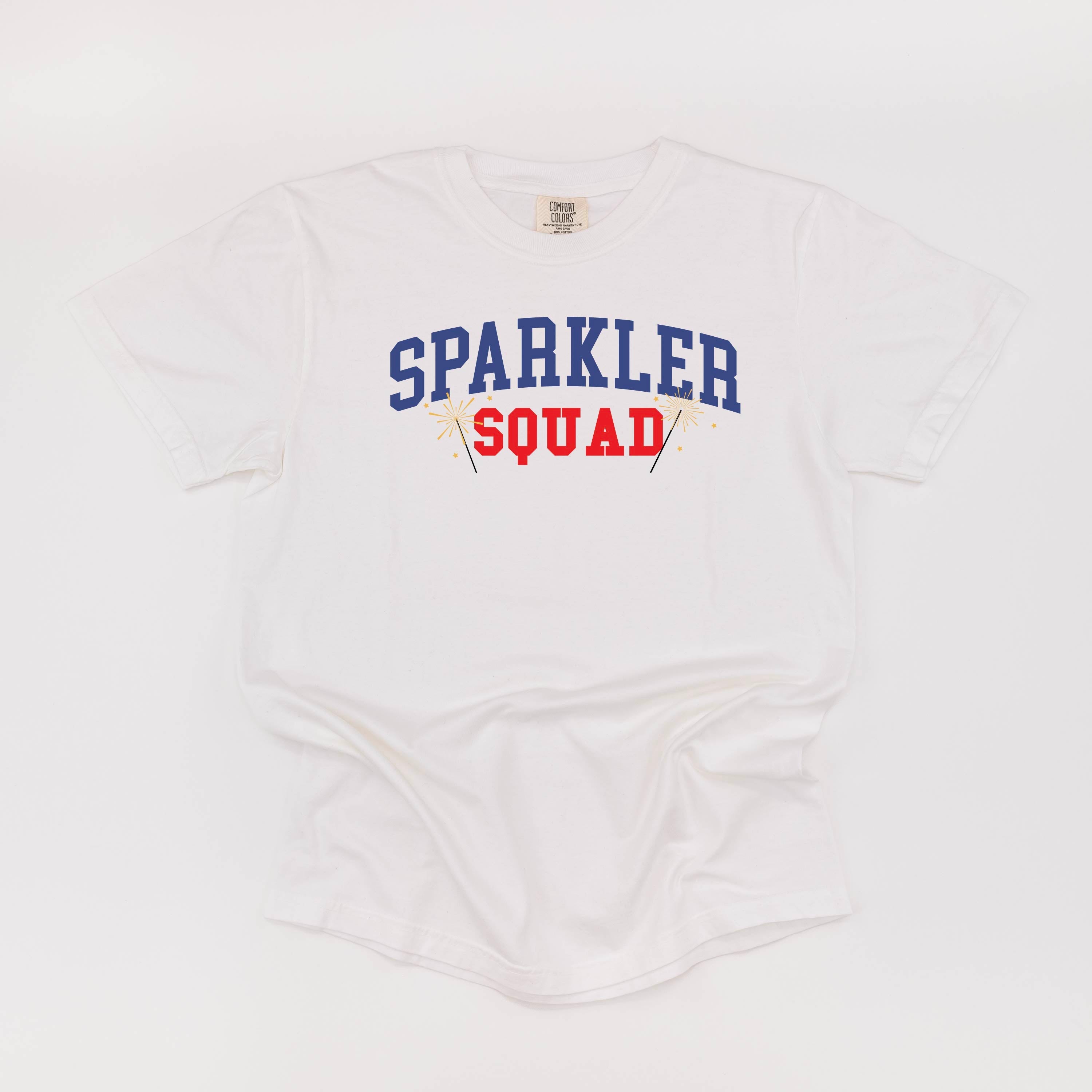 Sparkler Squad - Comfort Colors Tee Little Mama Shirt Shop
