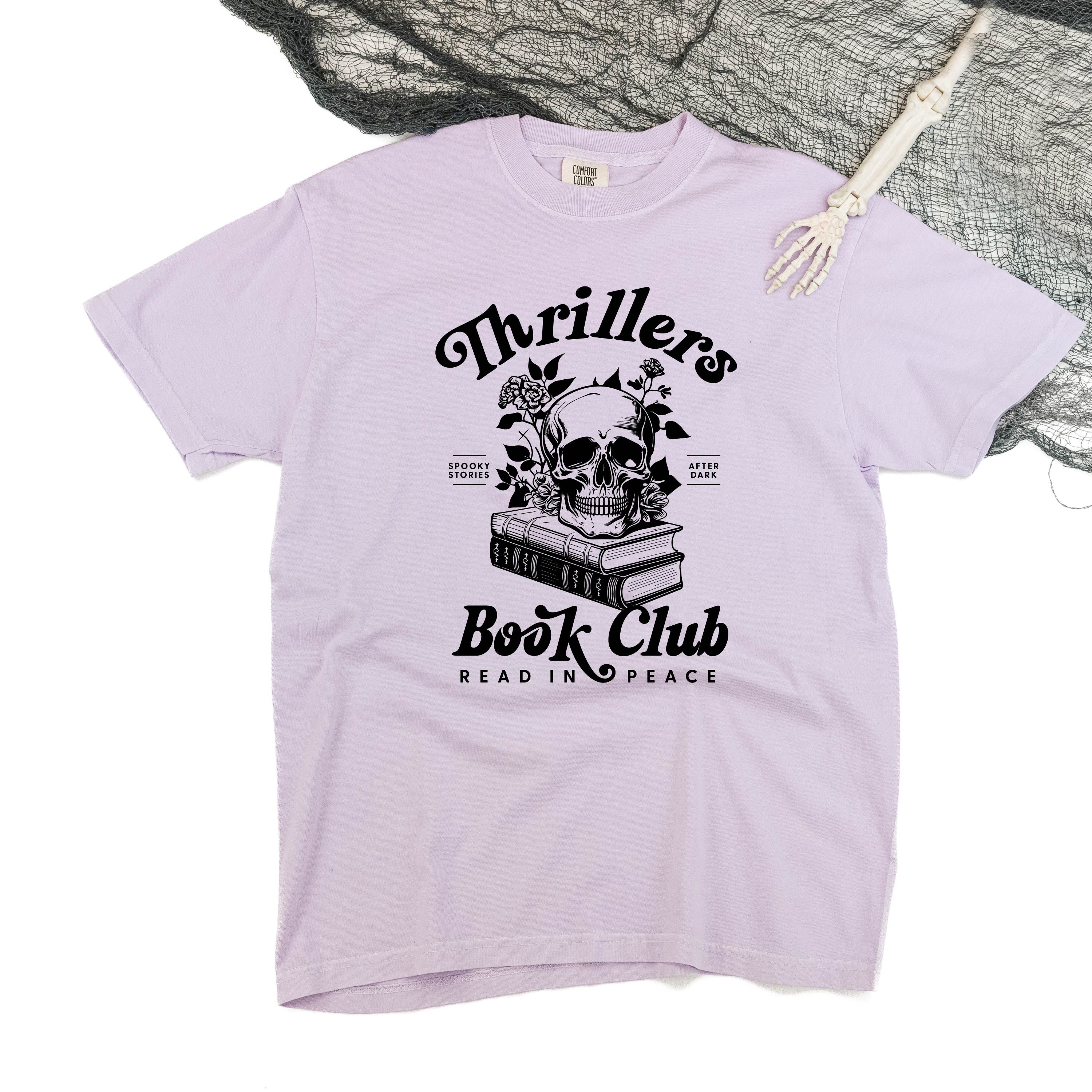 Thrillers Book Club - Short Sleeve Comfort Colors Tee Little Mama Shirt Shop