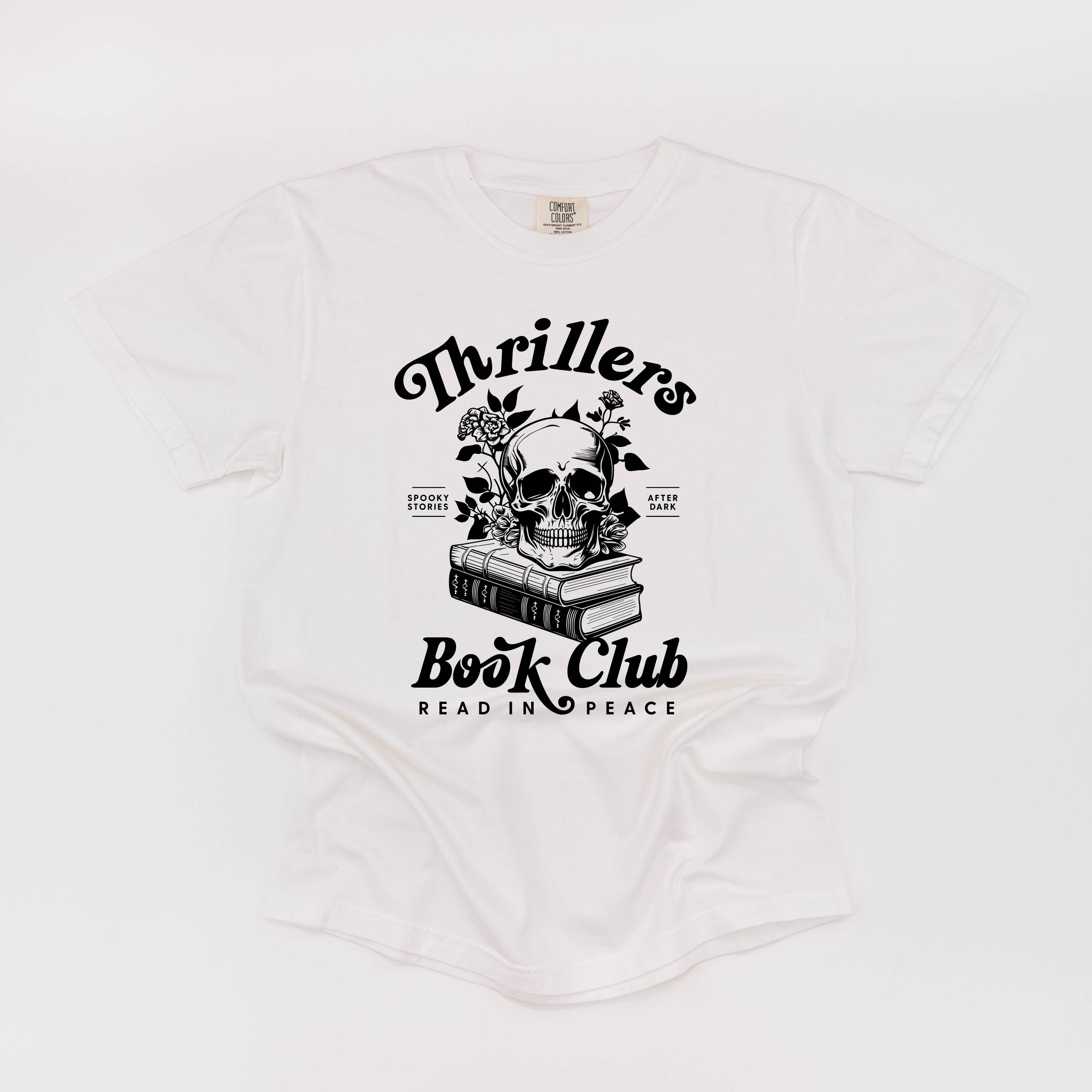 Thrillers Book Club - Short Sleeve Comfort Colors Tee Little Mama Shirt Shop