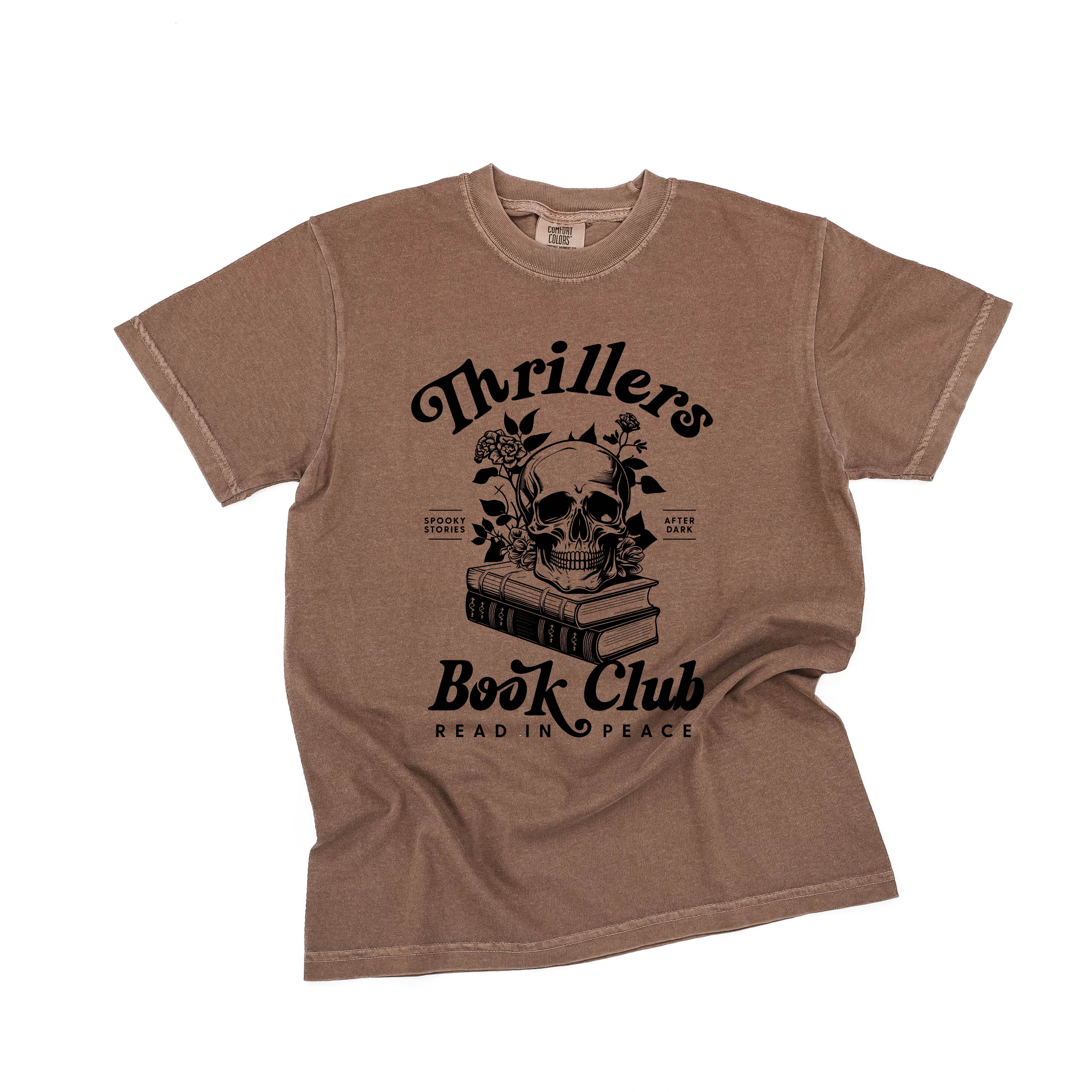Thrillers Book Club - Short Sleeve Comfort Colors Tee Little Mama Shirt Shop