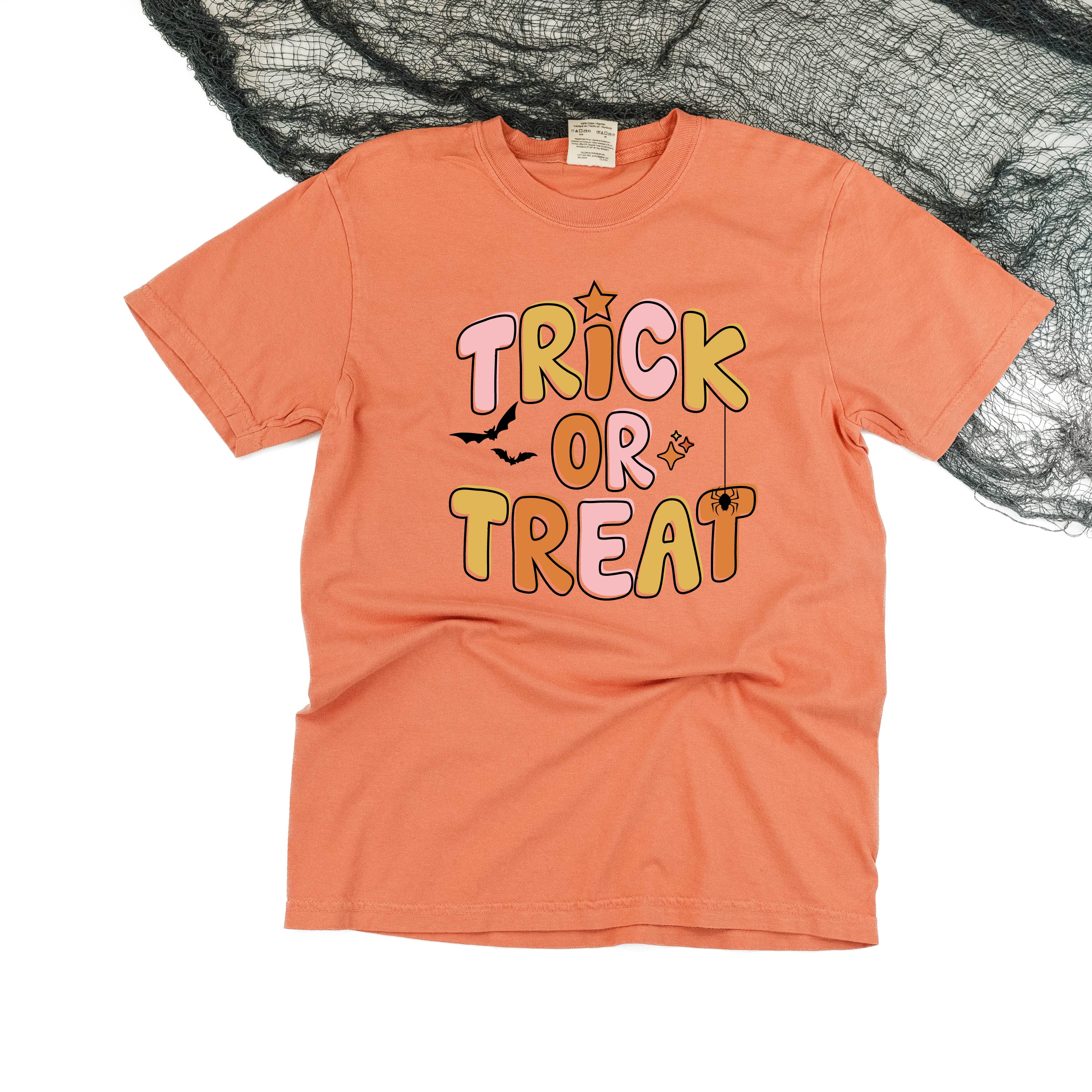 ORANGE) - Short Sleeve Comfort Colors Tee Little Mama Shirt Shop