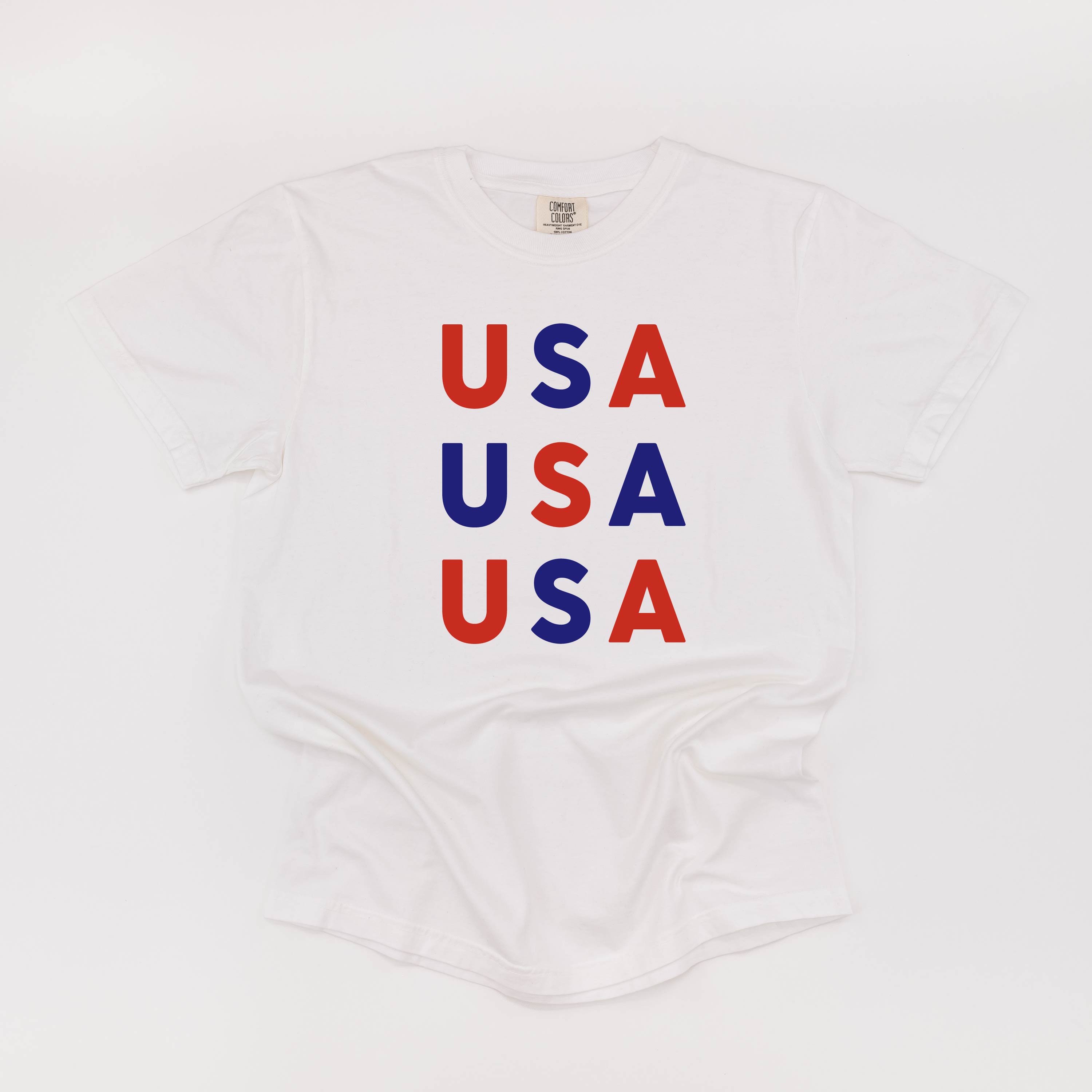 USA x3 - Comofort Colors Tee Little Mama Shirt Shop