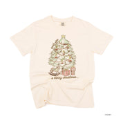 Wish You A Merry Christmas - Comfort Colors Tee Little Mama Shirt Shop