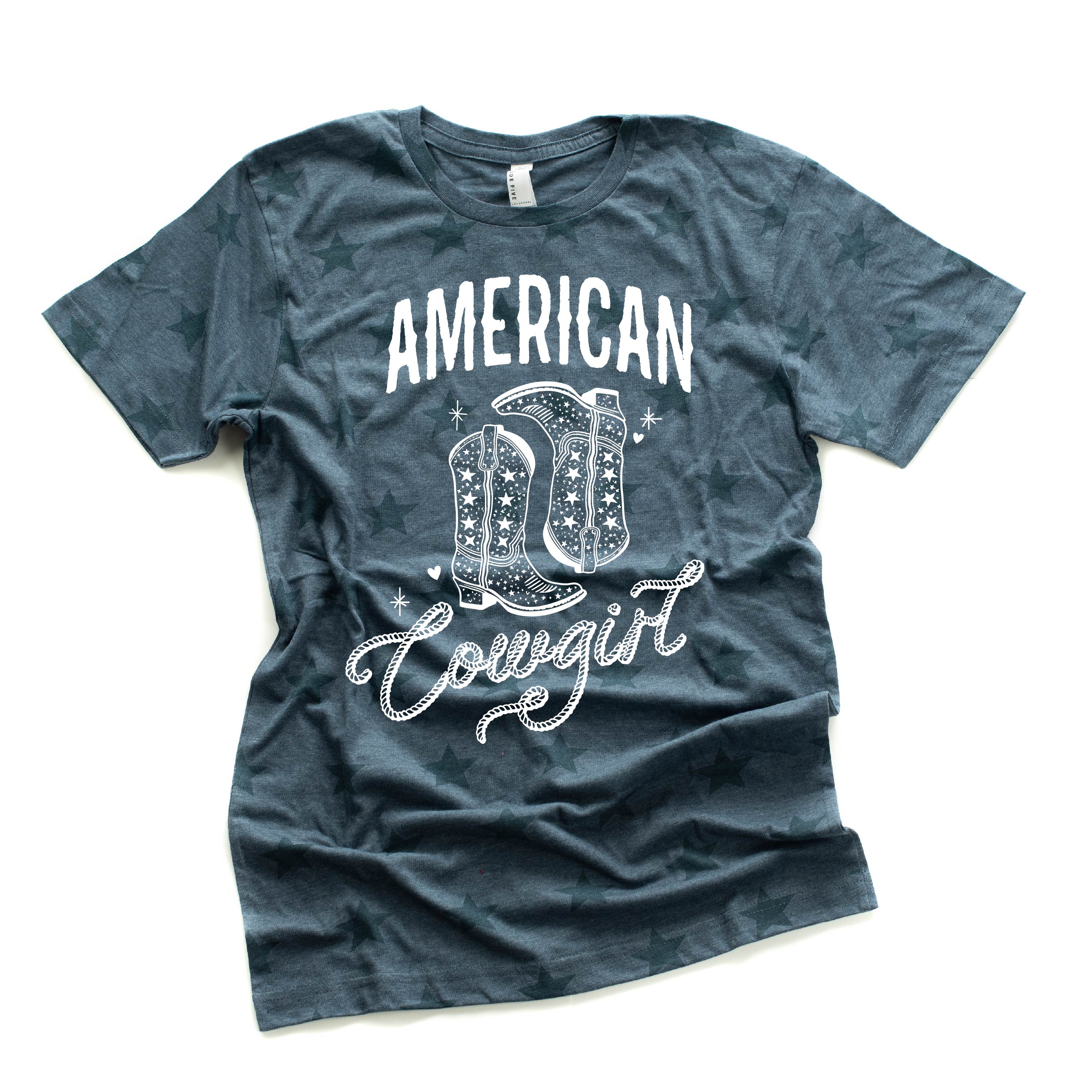 American Cowgirl - Unisex STAR Tee Little Mama Shirt Shop
