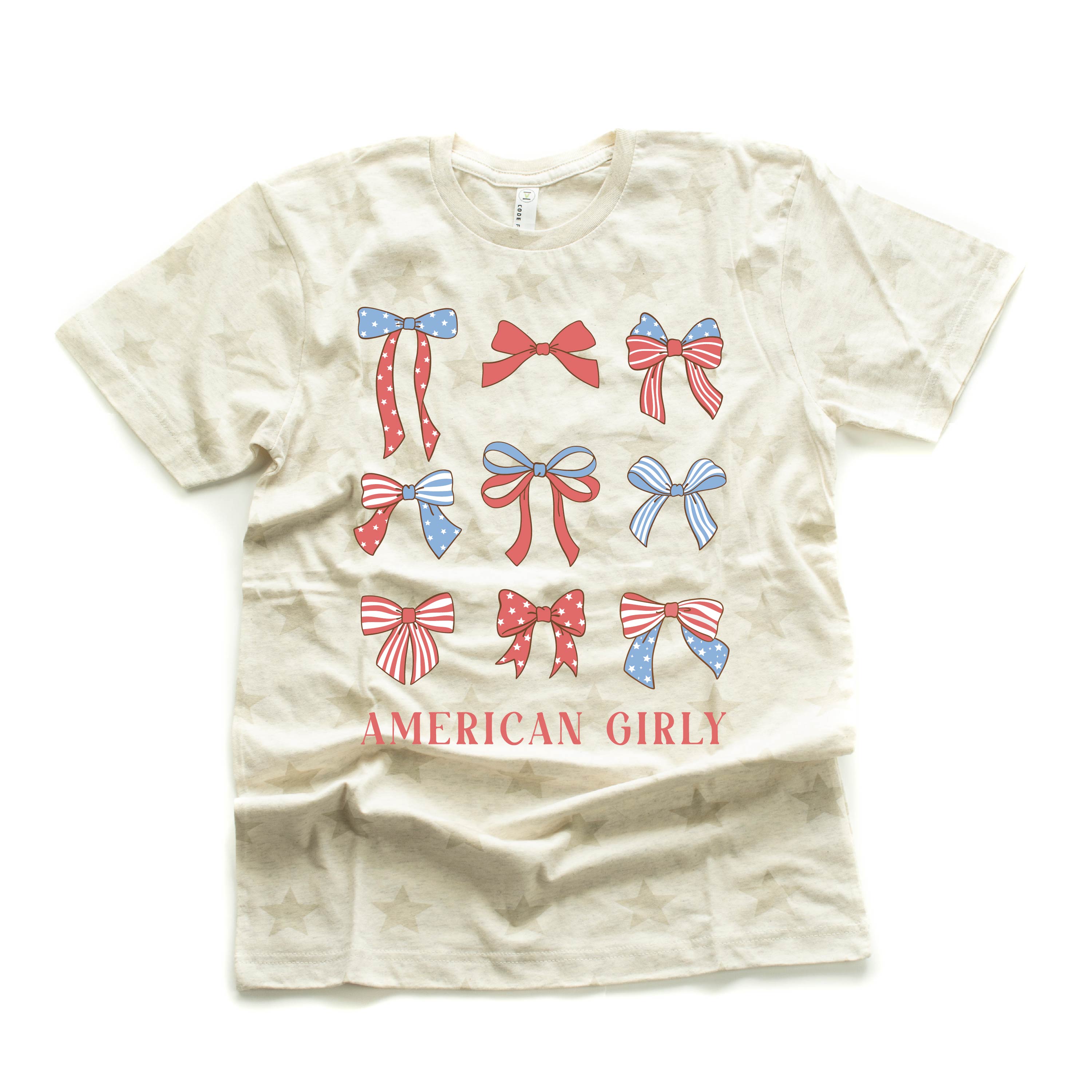 American Girly - Bows - Unisex STAR Tee Little Mama Shirt Shop