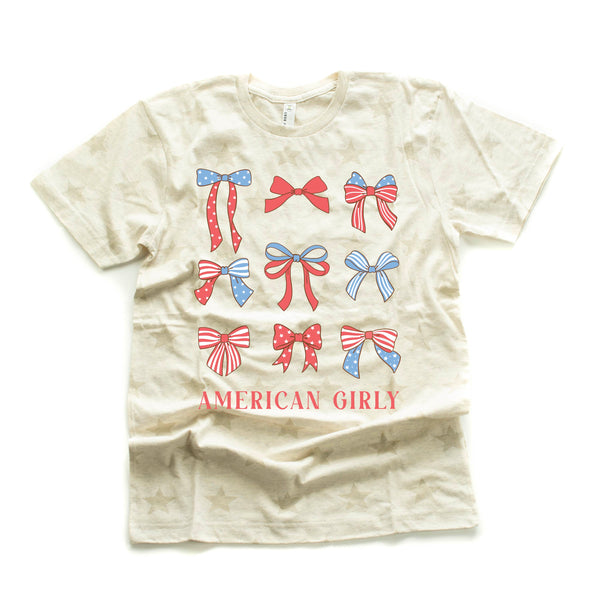 American Girly - Bows - Adult Unisex STAR Tee