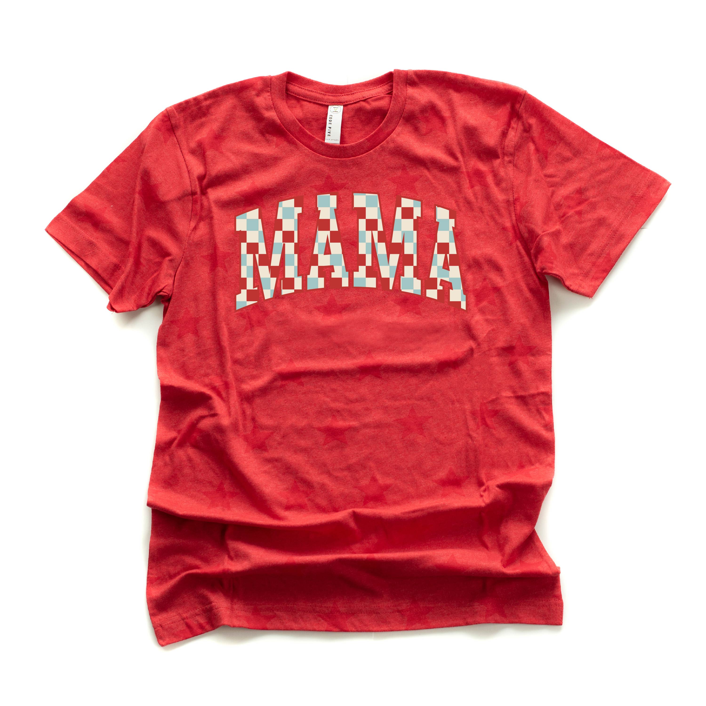 Checkered Mama - Unisex STAR Tee Little Mama Shirt Shop