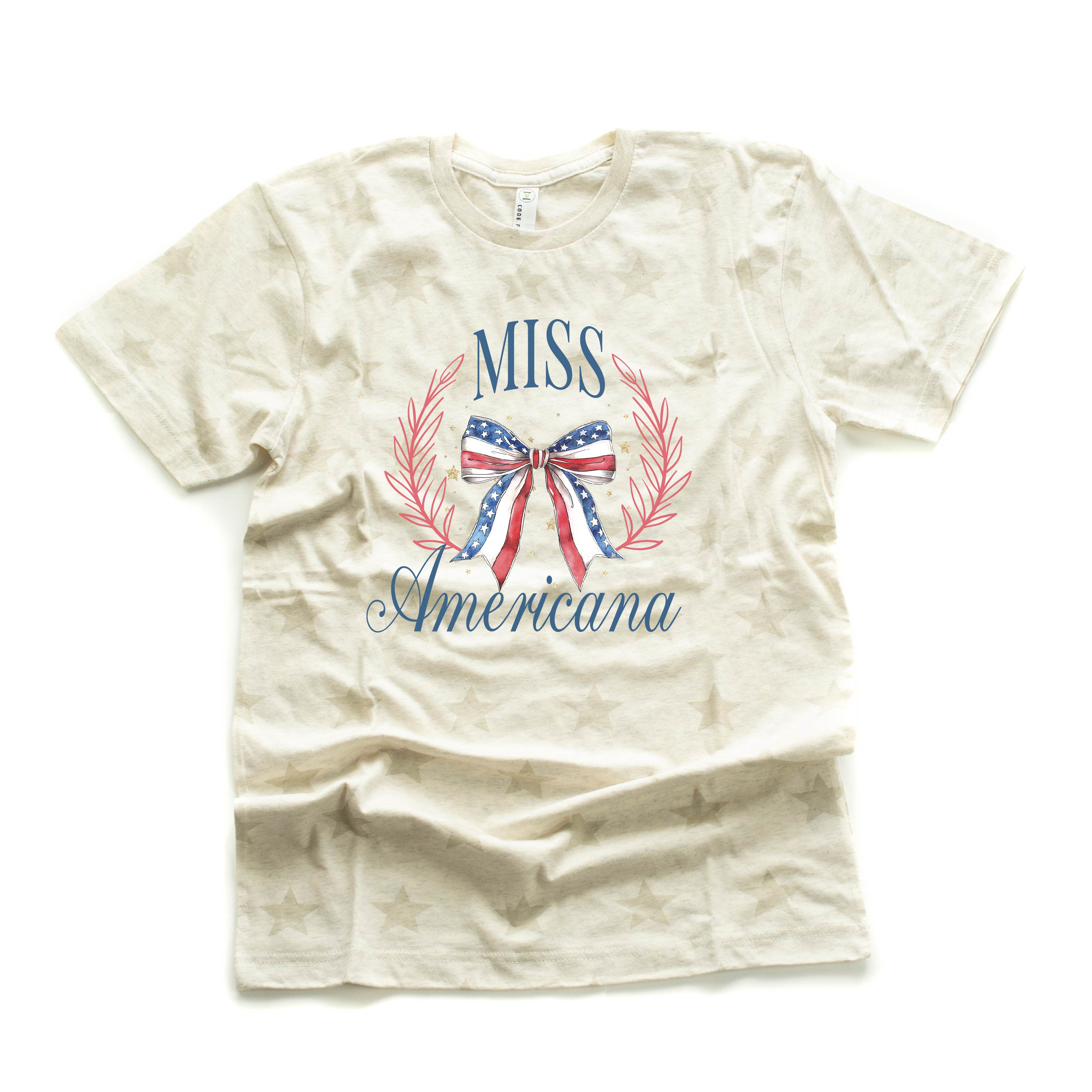 Miss Americana - Unisex Cream STAR Tee Little Mama Shirt Shop