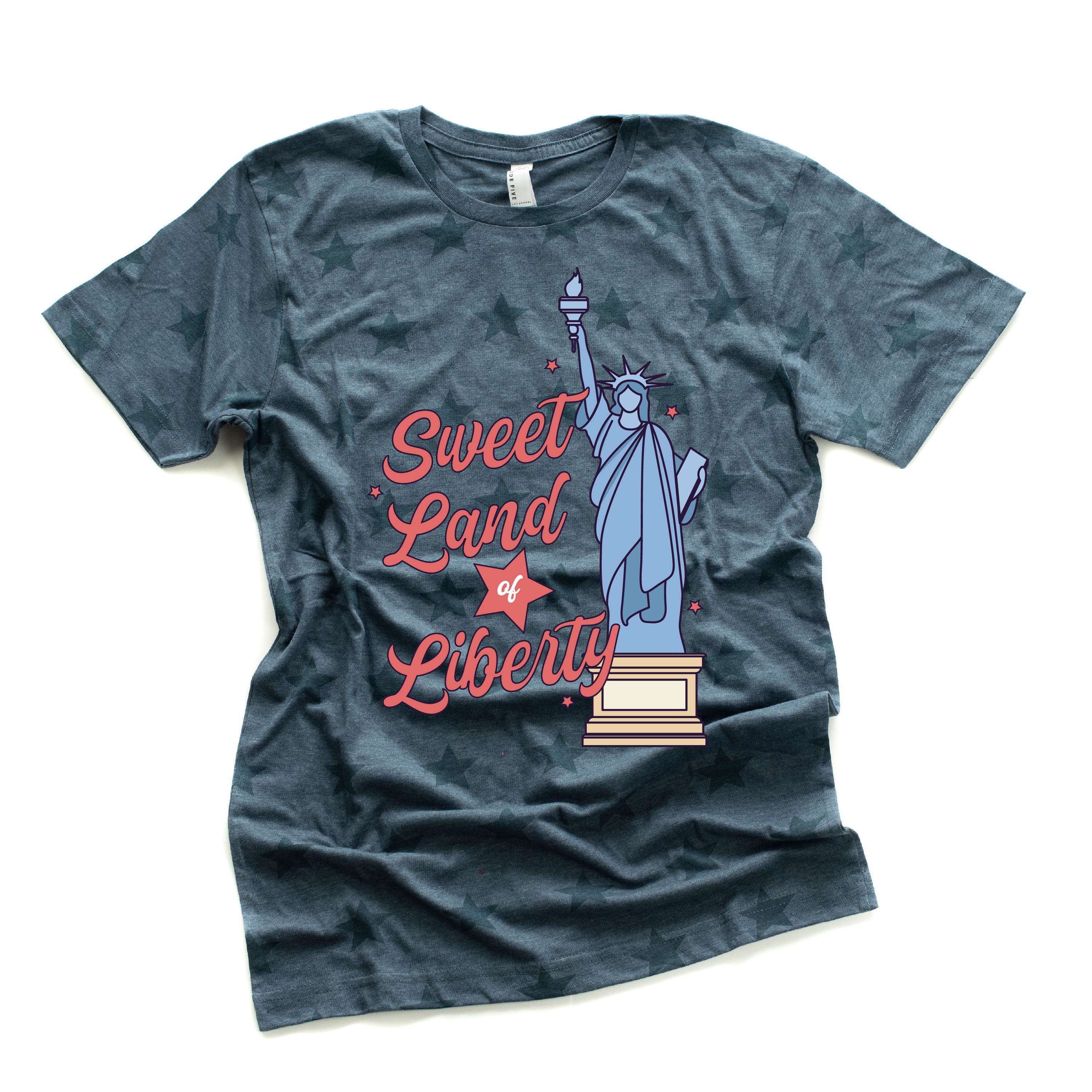 Sweet Land Of Liberty - Unisex STAR Tee Little Mama Shirt Shop