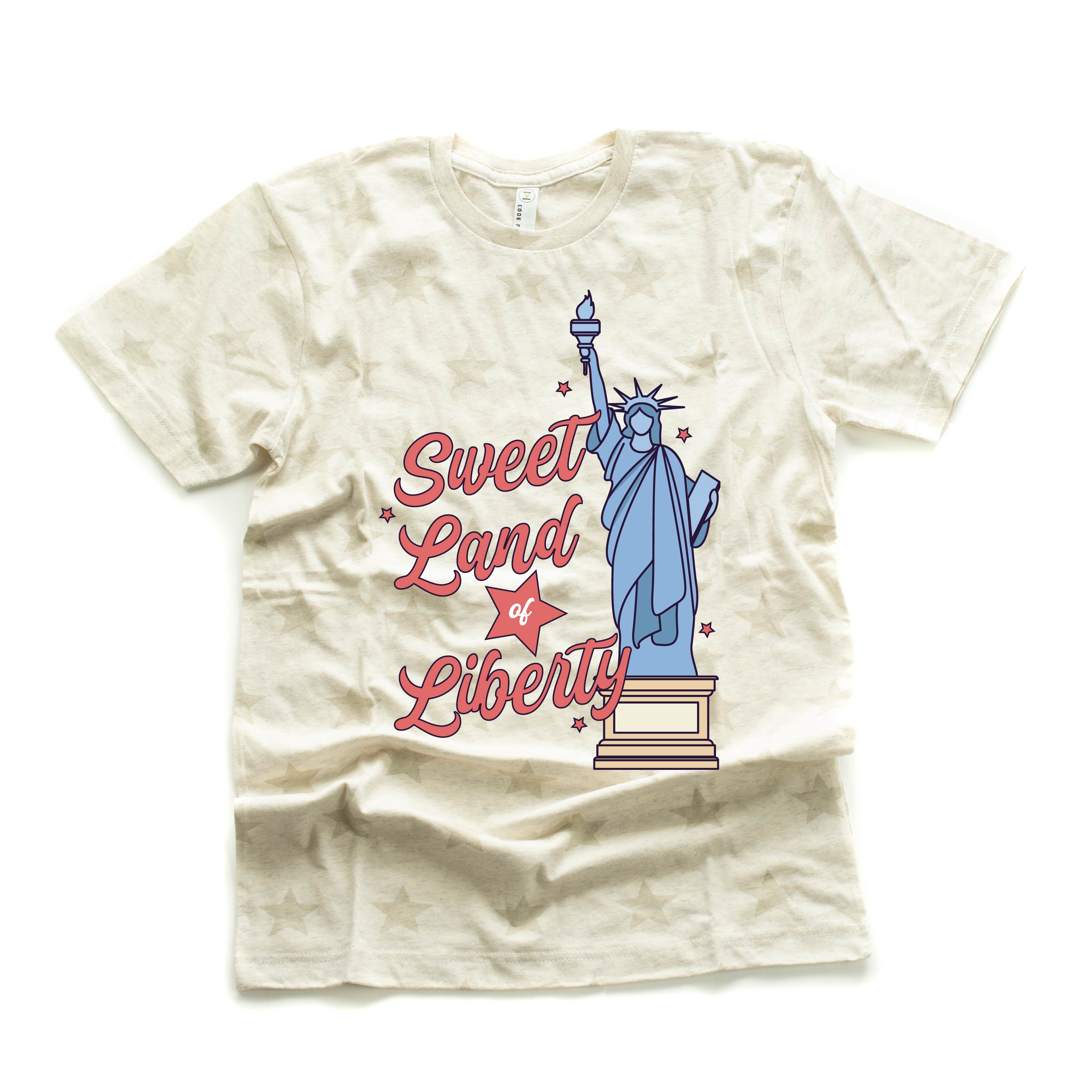 Sweet Land Of Liberty - Unisex STAR Tee Little Mama Shirt Shop