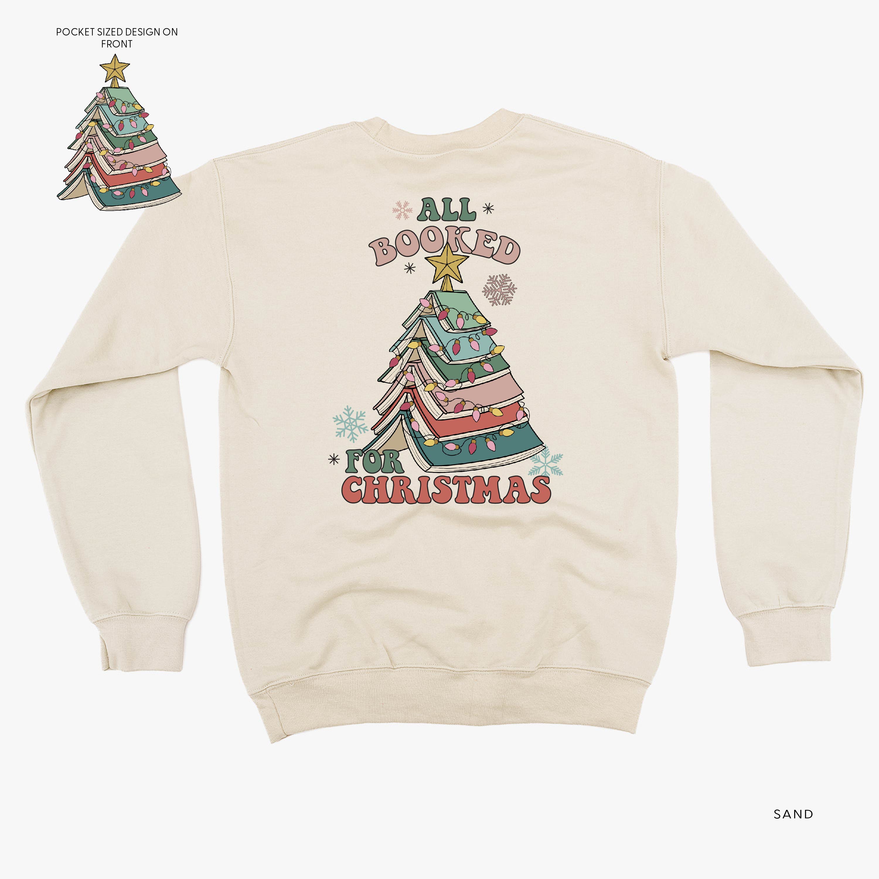 All Booked For Christmas (pf&b) - BASIC Fleece Little Mama Shirt Shop LLC