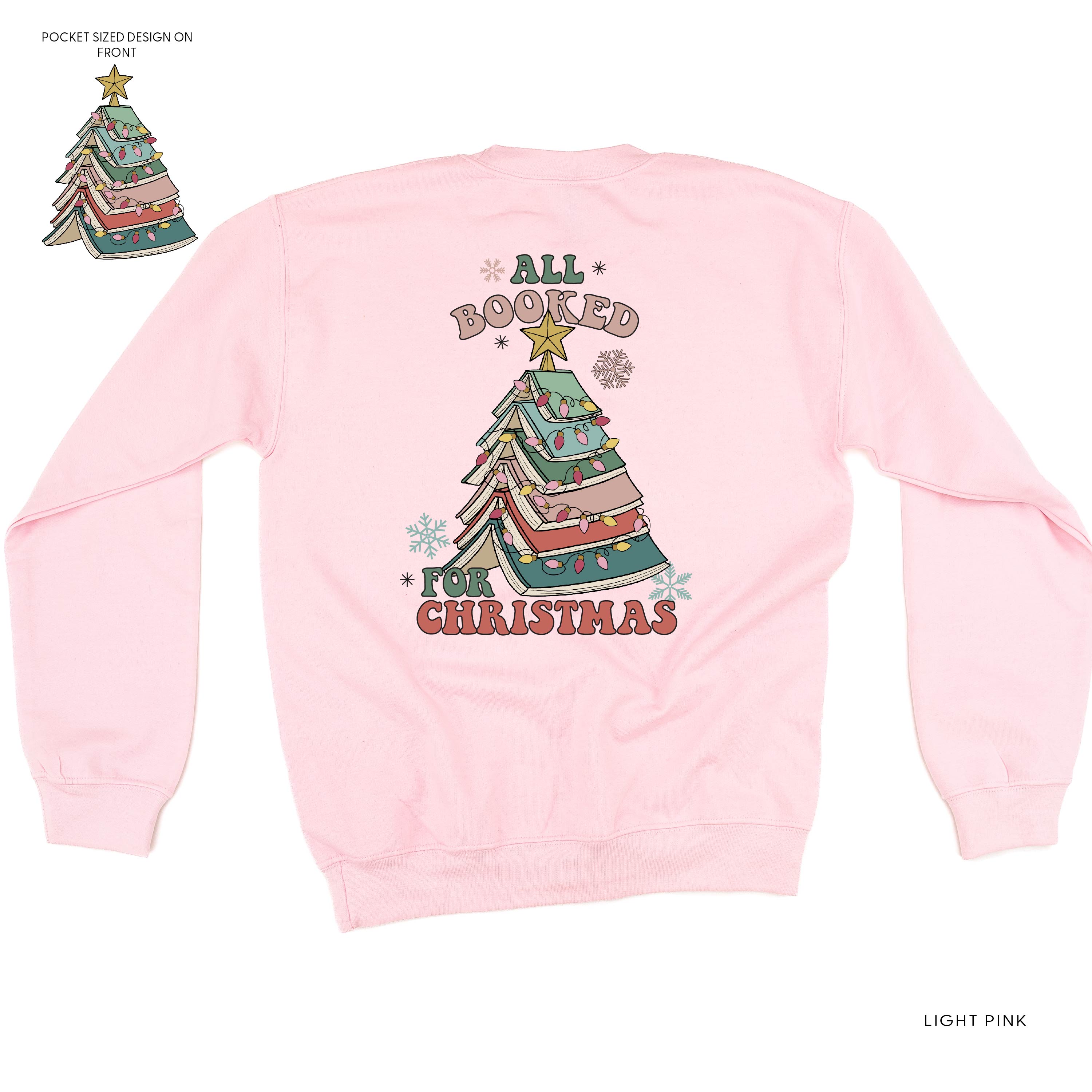 All Booked For Christmas (pf&b) - BASIC Fleece Little Mama Shirt Shop LLC