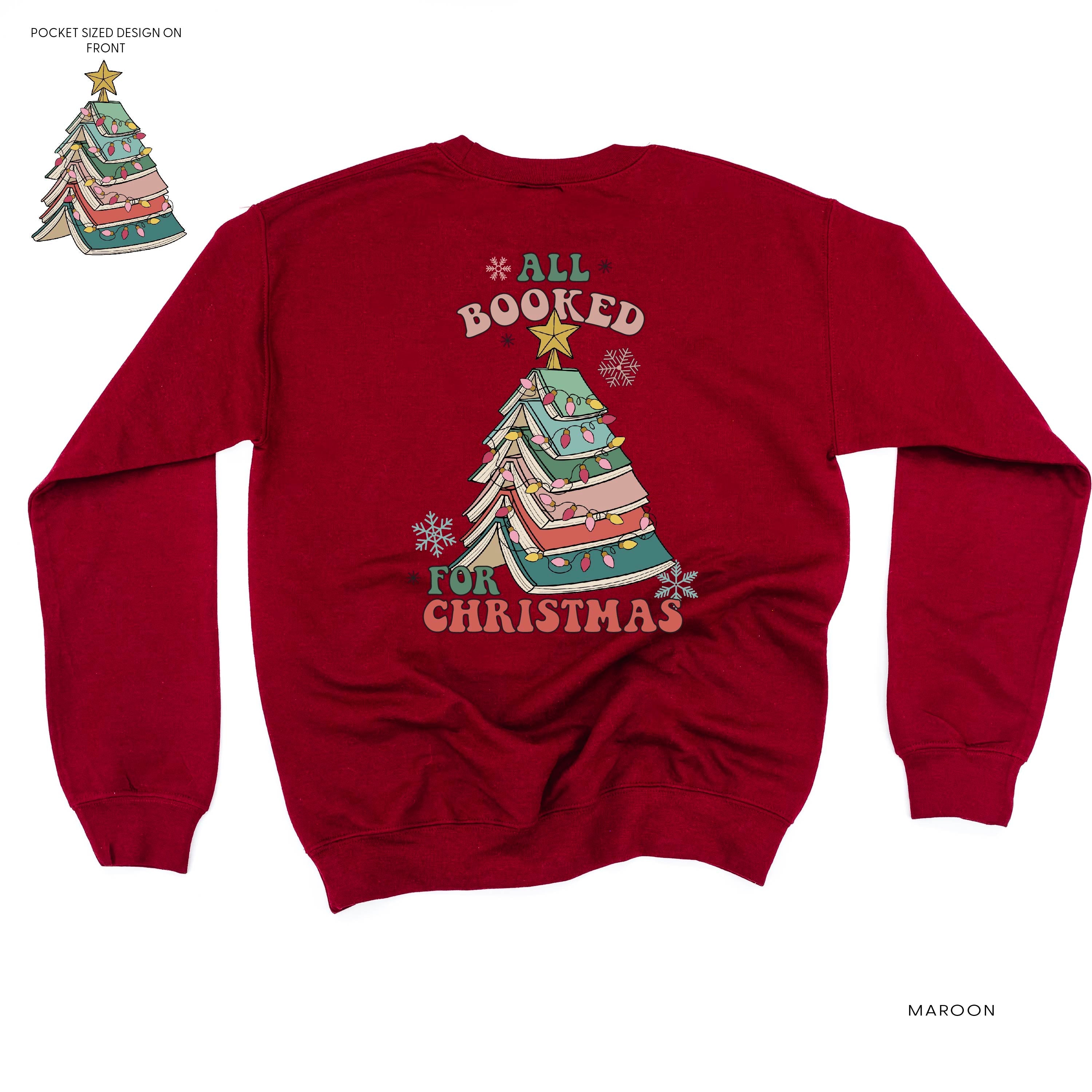 All Booked For Christmas (pf&b) - BASIC Fleece Little Mama Shirt Shop LLC
