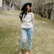 Embroidered Basic Fleece Crewneck - Autumn Harvest Little Mama Shirt Shop LLC