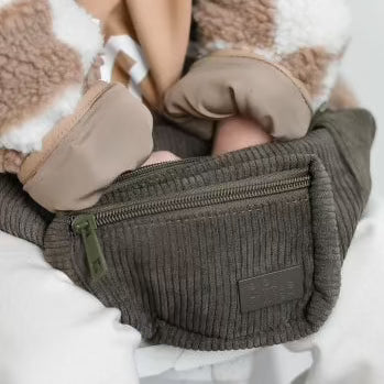 The Playdate Bag - Toddler Belt Bag - OLIVE CORDUROY