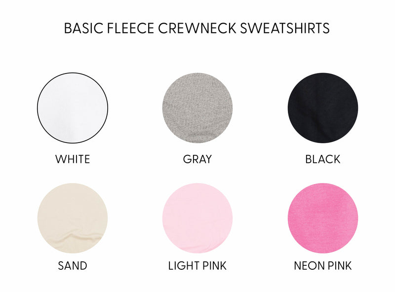 Trick or Treat (PINK/ORANGE) - Basic Fleece Crewneck