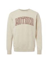 Choose Your Mom Name - Brown Gingham Print - Pigment Crewneck Sweatshirt | Little Mama Shirt Shop Little Mama Shirt Shop LLC
