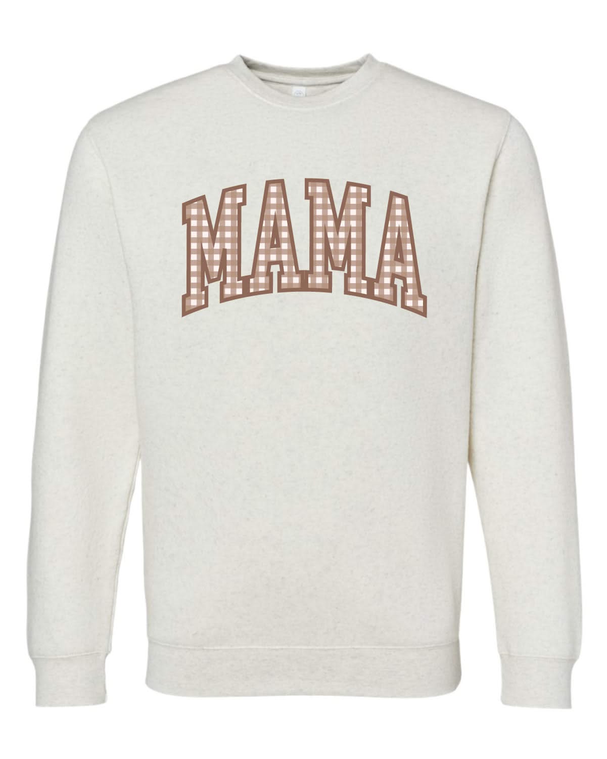 MOM / MAMA / MOTHER + MINI Brown Gingham Matching Elevated Fleece Set – Match with Mom | Little Mama Shirt Shop Little Mama Shirt Shop LLC