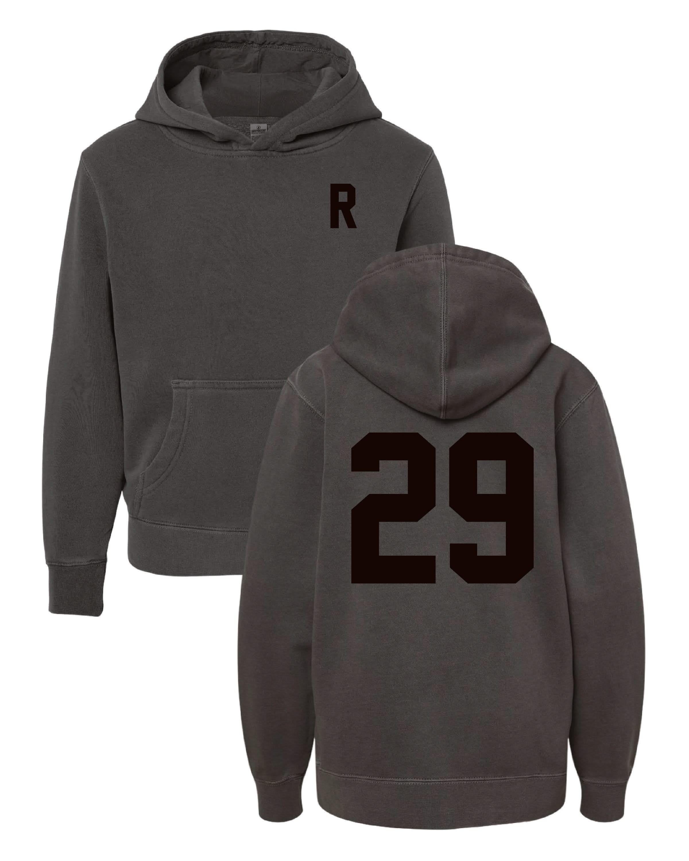 Tone on Tone initial and year - Child Hoodie Little Mama Shirt Shop LLC