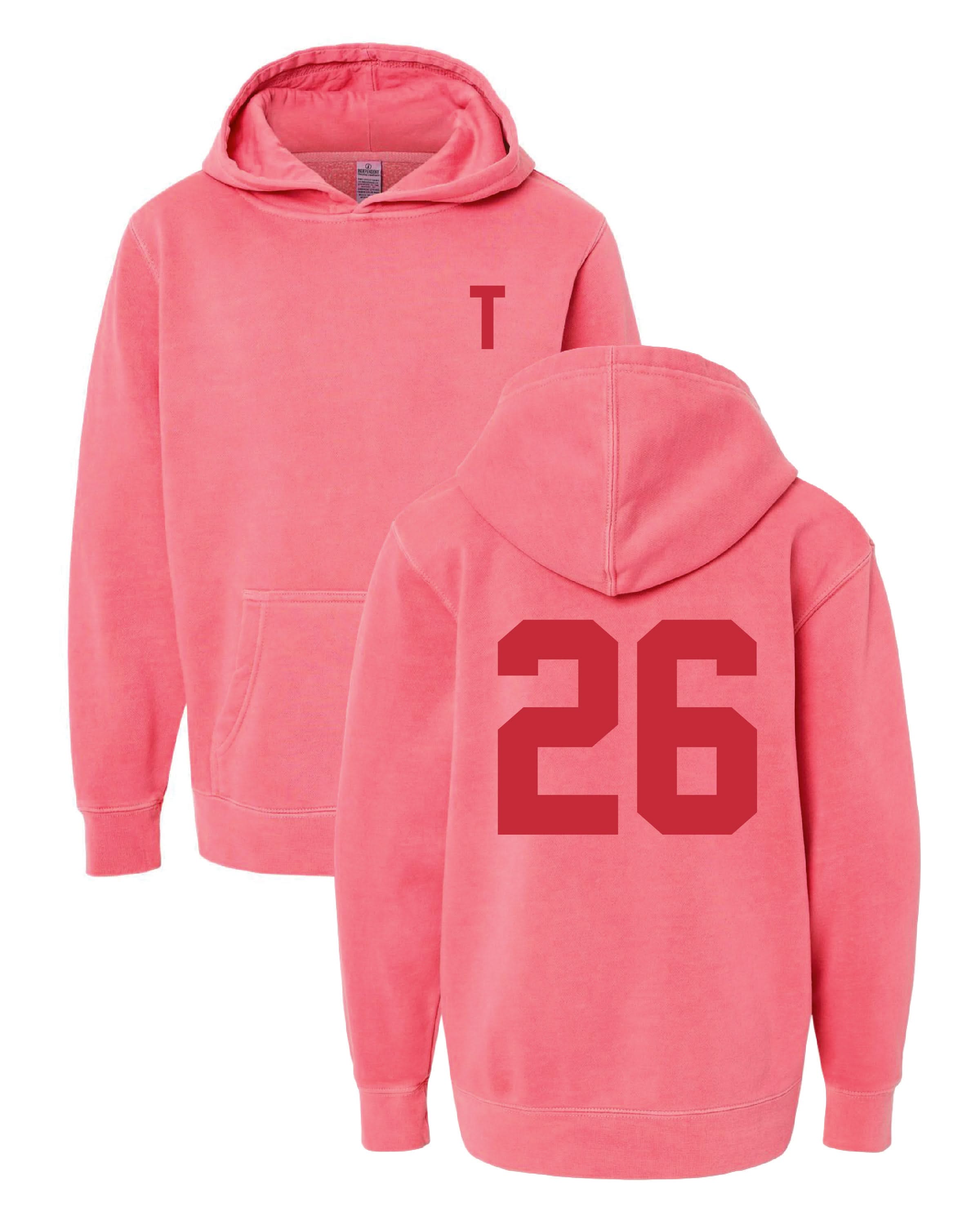 Tone on Tone initial and year - Child Hoodie Little Mama Shirt Shop LLC