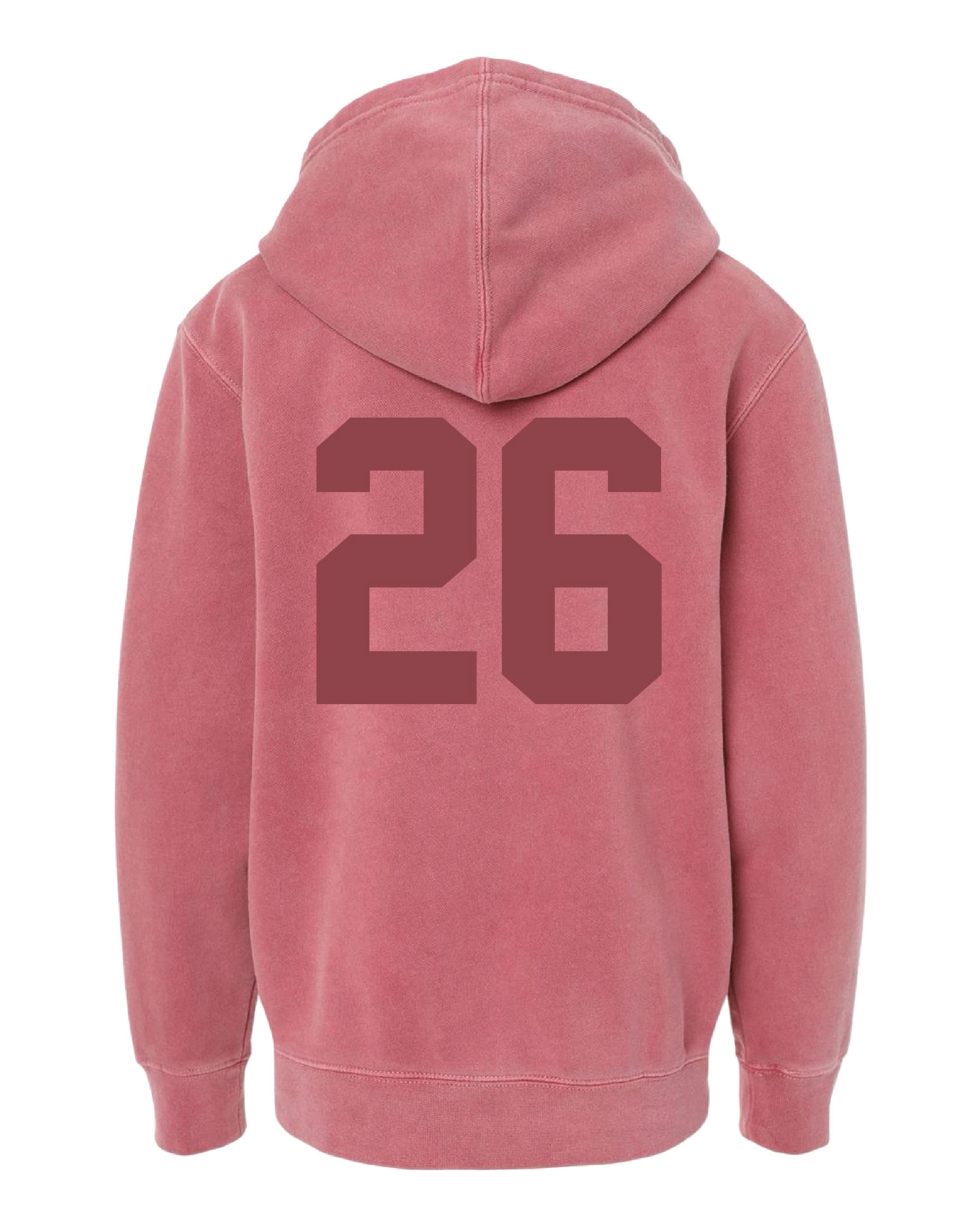 Tone on Tone initial and year - Child Hoodie Little Mama Shirt Shop LLC