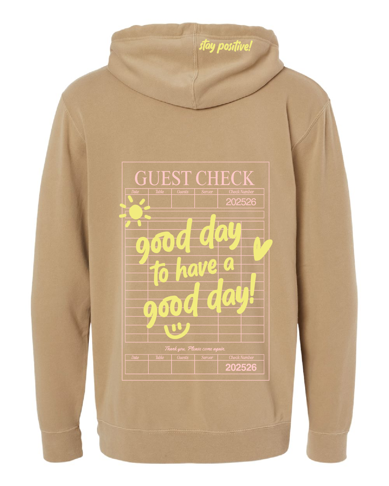 Embroidered/Printed - GOOD DAY HOODIE - Adult Pigment Little Mama Shirt Shop LLC