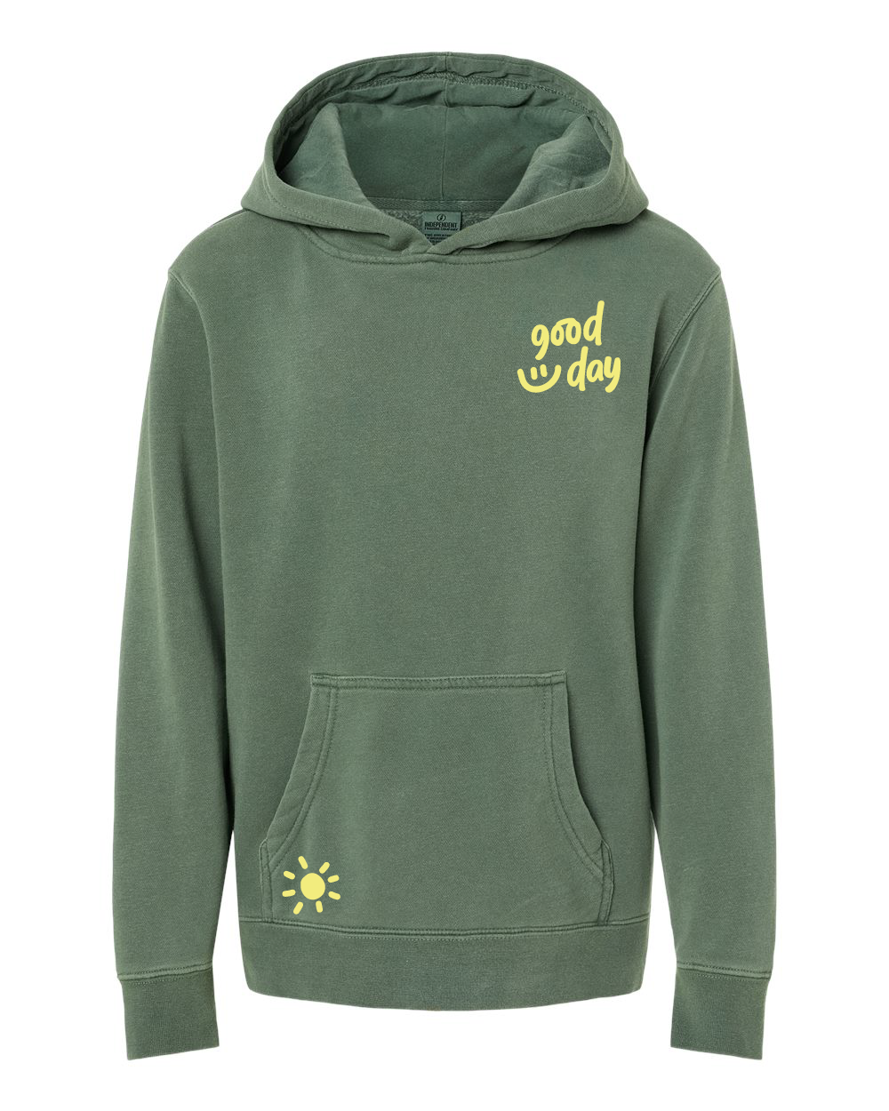 Embroidered/Printed - GOOD DAY HOODIE - Youth Pigment Little Mama Shirt Shop LLC