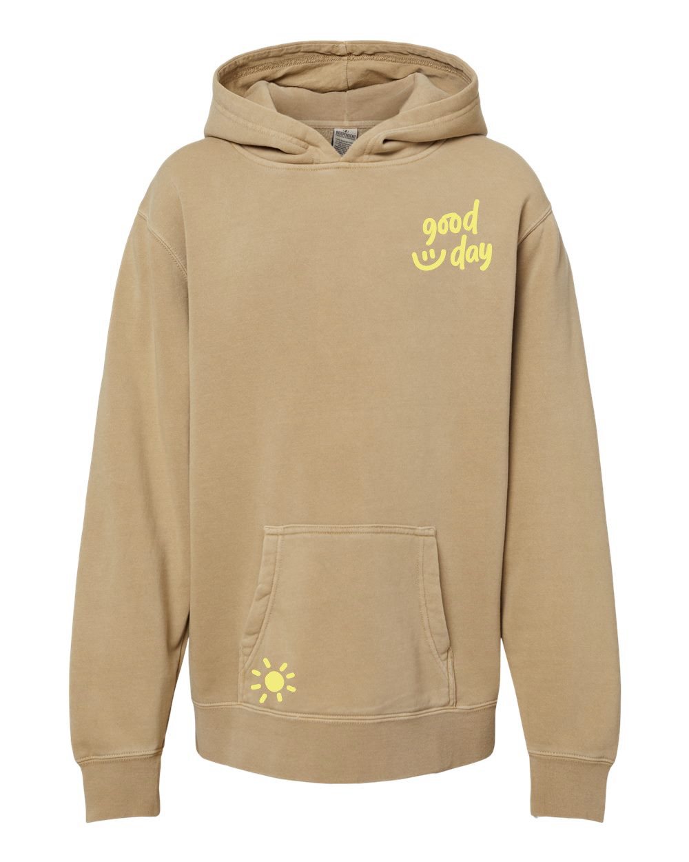 Embroidered/Printed - GOOD DAY HOODIE - Youth Pigment Little Mama Shirt Shop LLC