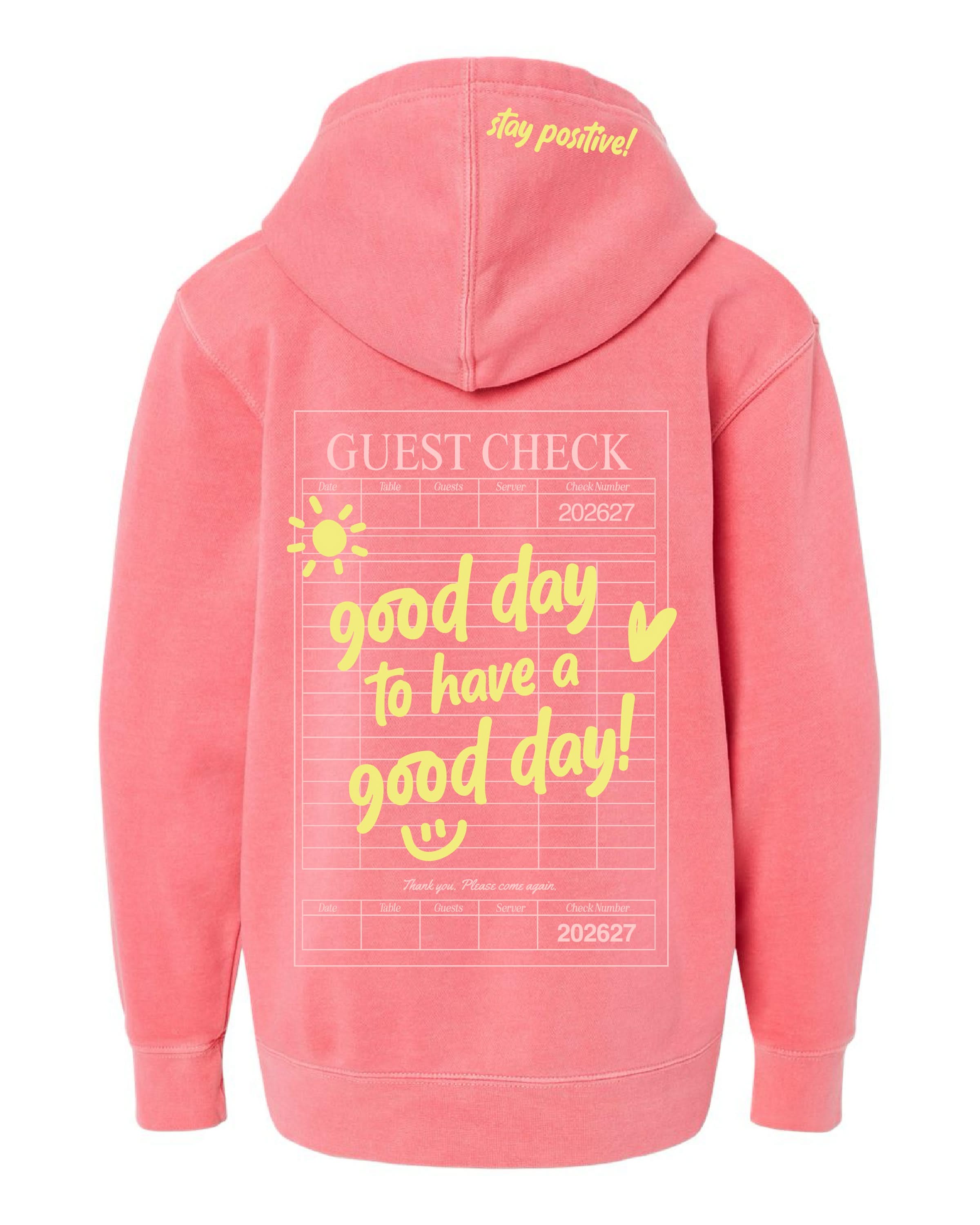 GOOD DAY HOODIE - Embroidered/Printed Youth Pigment Little Mama Shirt Shop LLC