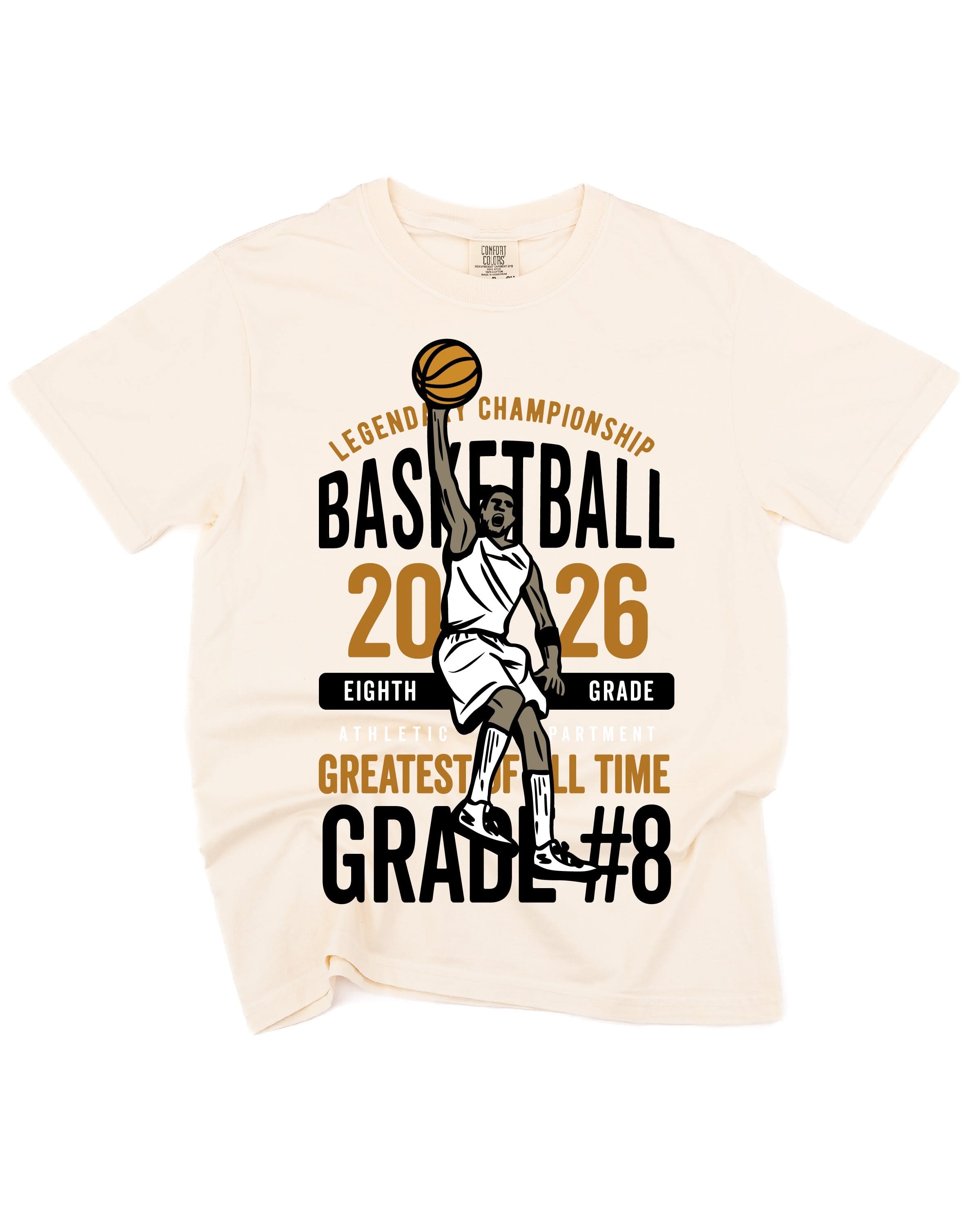 Legendary Basketball (Choose Your Grade) - Ivory Comfort Colors Tee Little Mama Shirt Shop