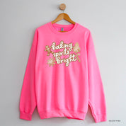 Baking Spirits Bright - BASIC Fleece Little Mama Shirt Shop LLC