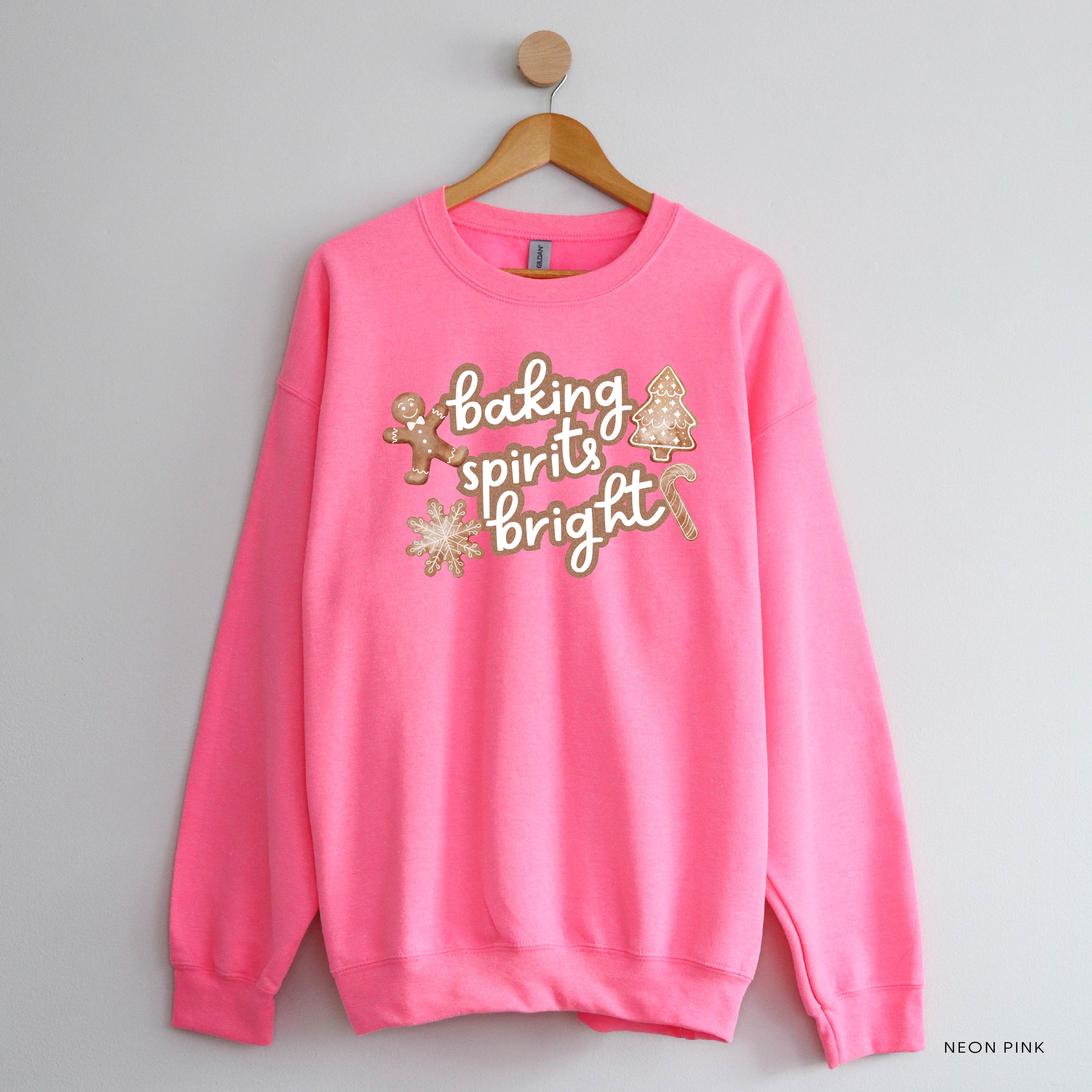 Baking Spirits Bright - BASIC Fleece Little Mama Shirt Shop LLC