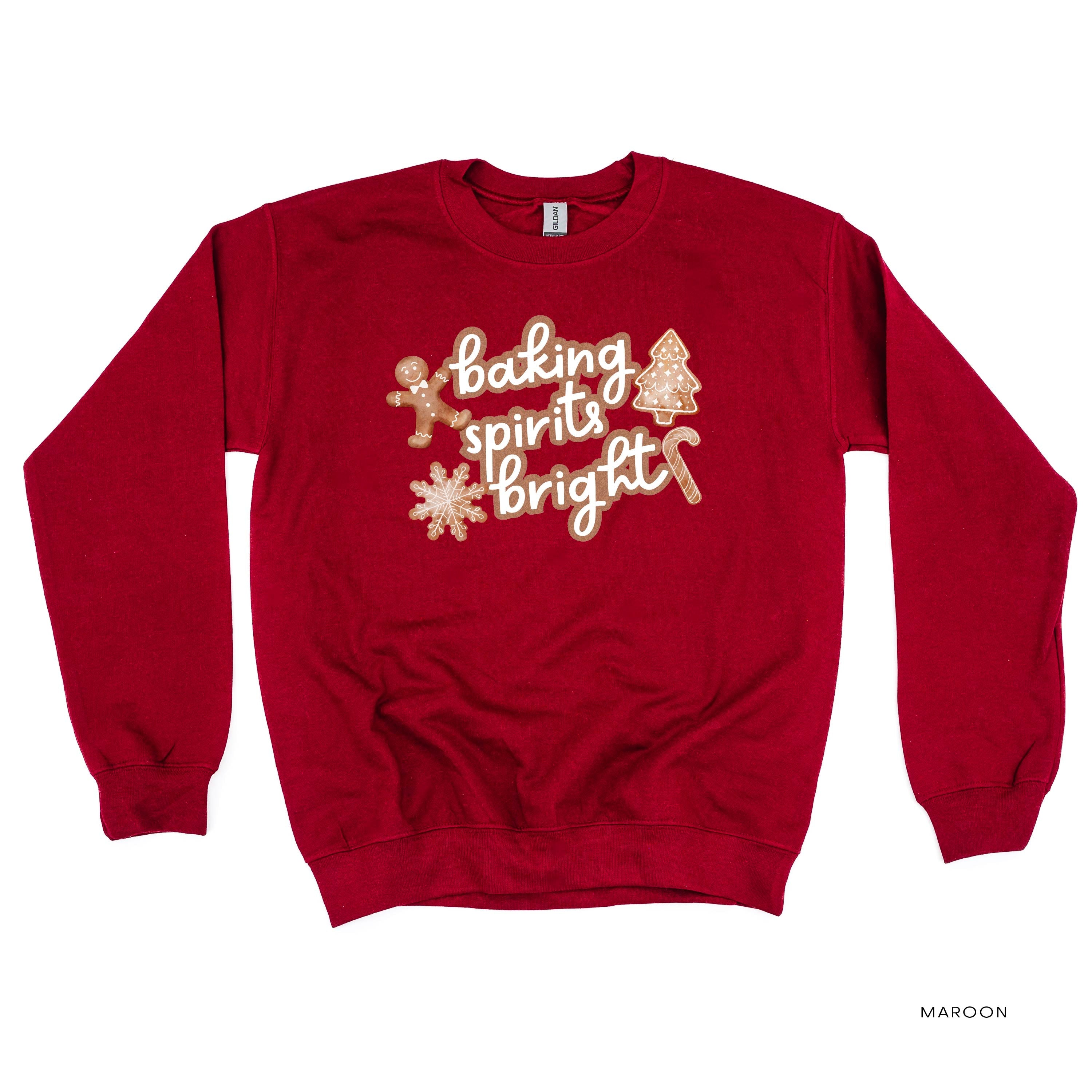 Baking Spirits Bright - BASIC Fleece Little Mama Shirt Shop LLC