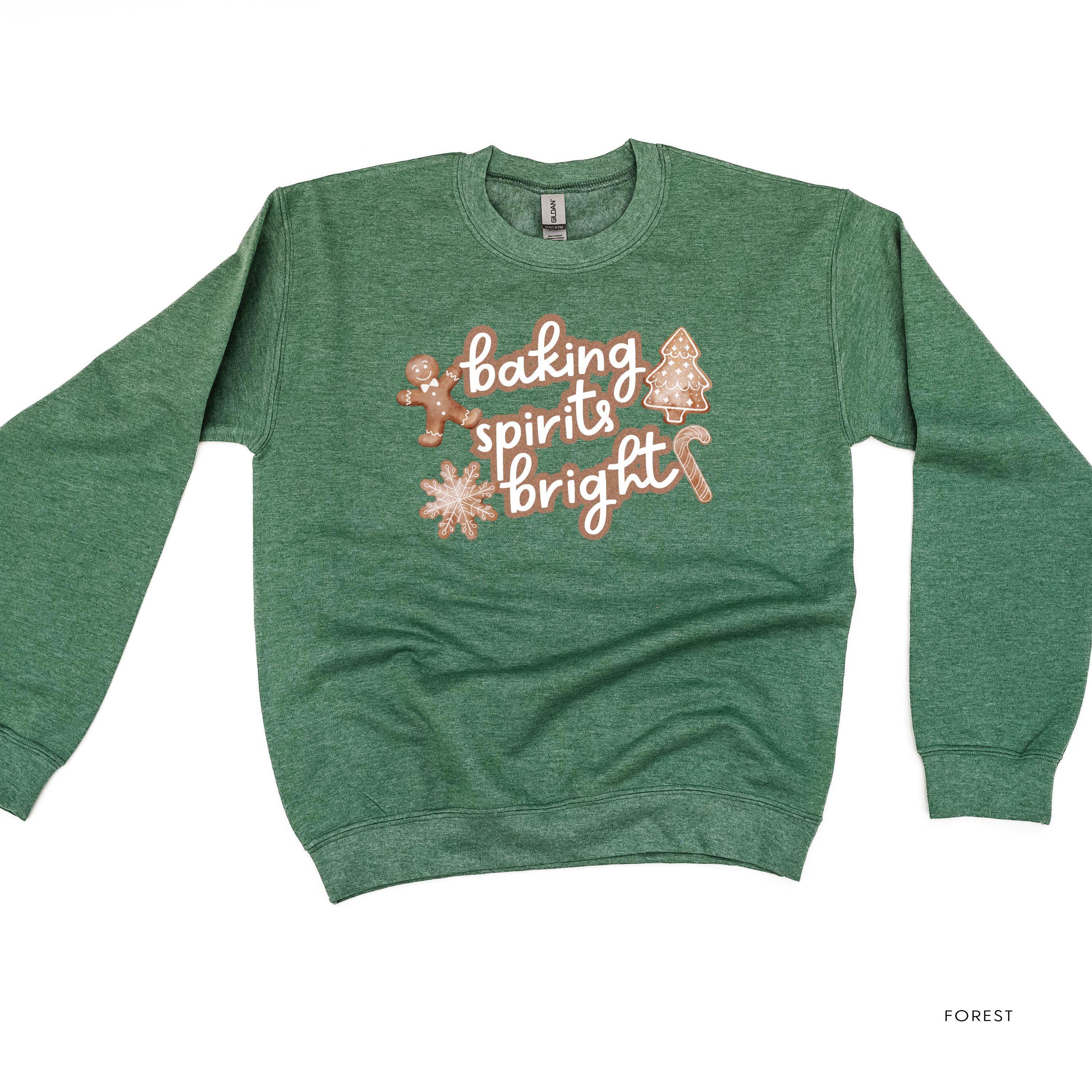 Baking Spirits Bright - BASIC Fleece Little Mama Shirt Shop LLC
