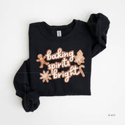 Baking Spirits Bright - BASIC Fleece Little Mama Shirt Shop LLC