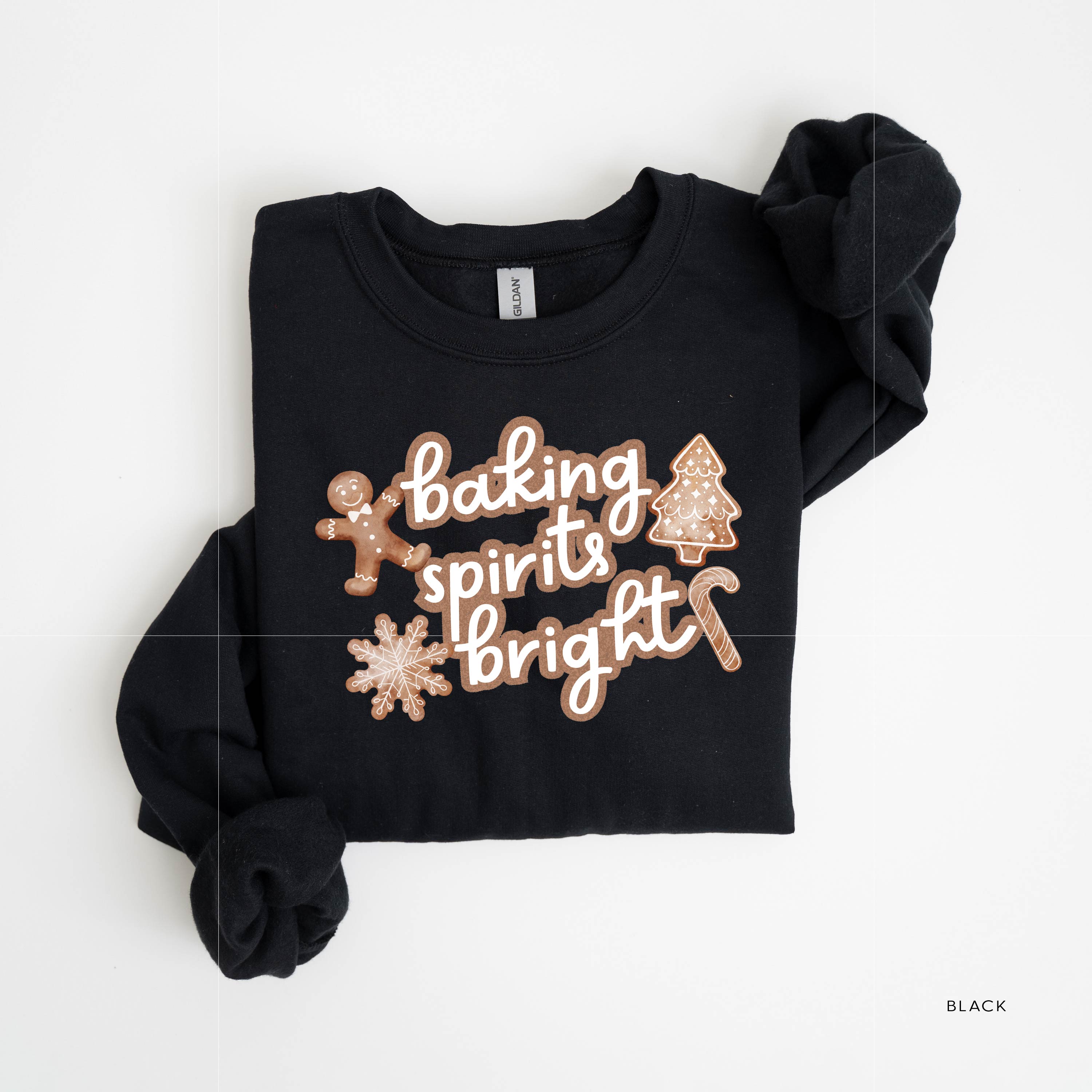 Baking Spirits Bright - BASIC Fleece Little Mama Shirt Shop LLC