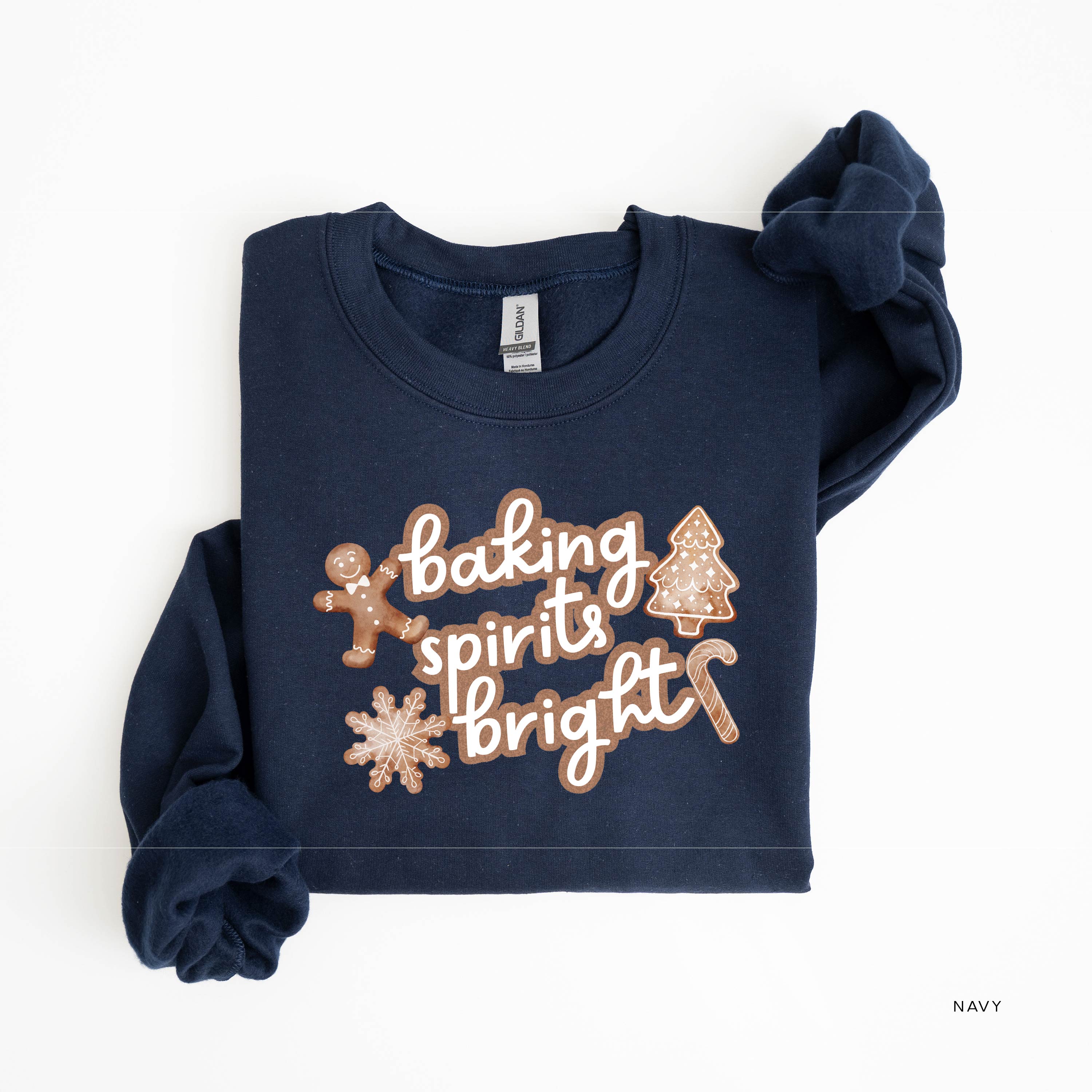 Baking Spirits Bright - BASIC Fleece Little Mama Shirt Shop LLC