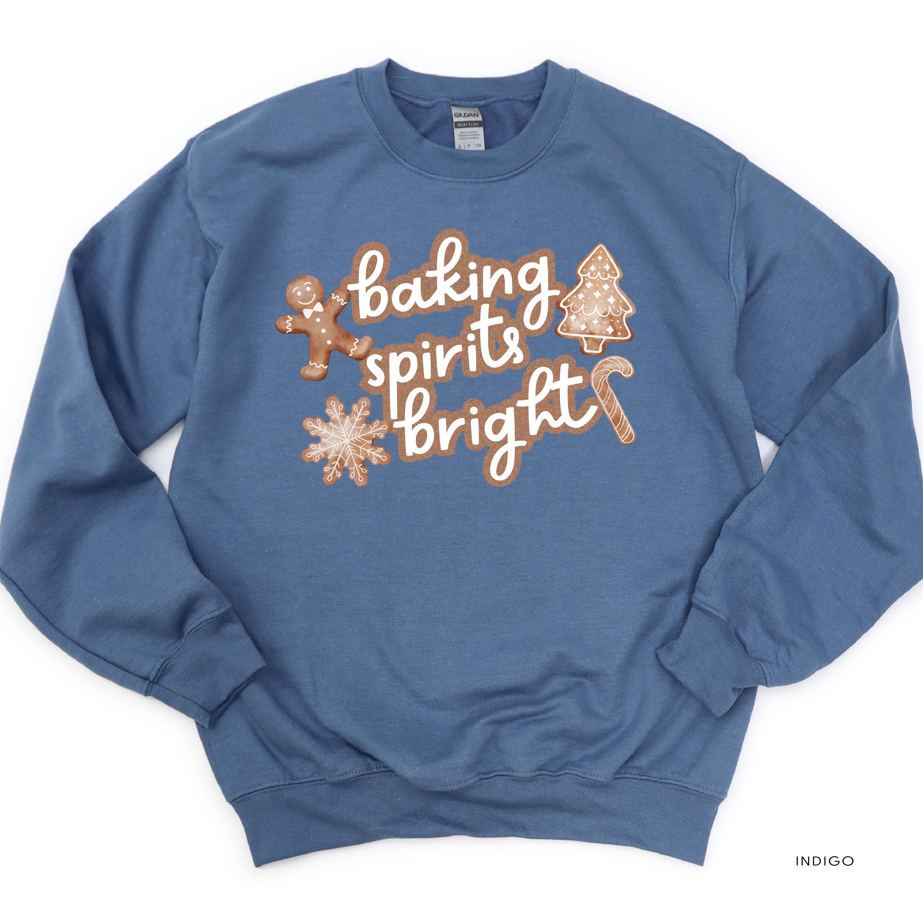 Baking Spirits Bright - BASIC Fleece Little Mama Shirt Shop LLC