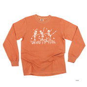Ballerina Skellies - Long Sleeve Comfort Colors Tee Little Mama Shirt Shop