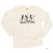 Ballerina Skellies - Long Sleeve Comfort Colors Tee Little Mama Shirt Shop