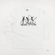 Ballerina Skellies - Long Sleeve Comfort Colors Tee Little Mama Shirt Shop