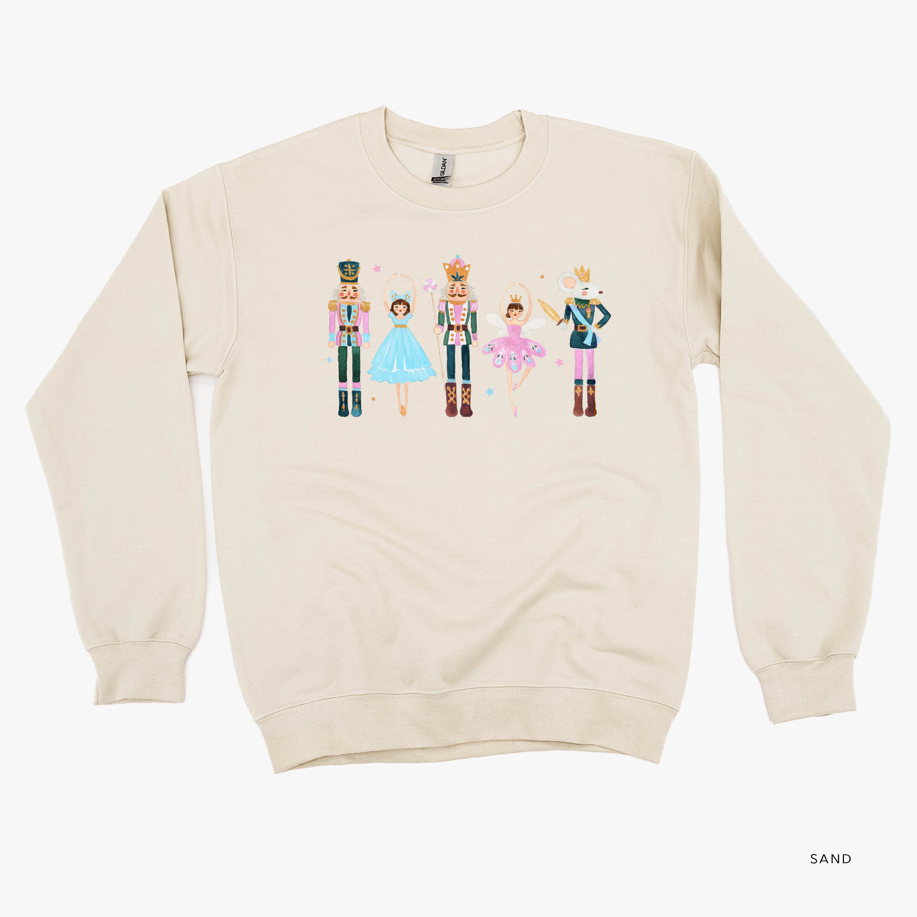 Ballerina - Whimsical Nutcracker - BASIC Fleece Little Mama Shirt Shop LLC