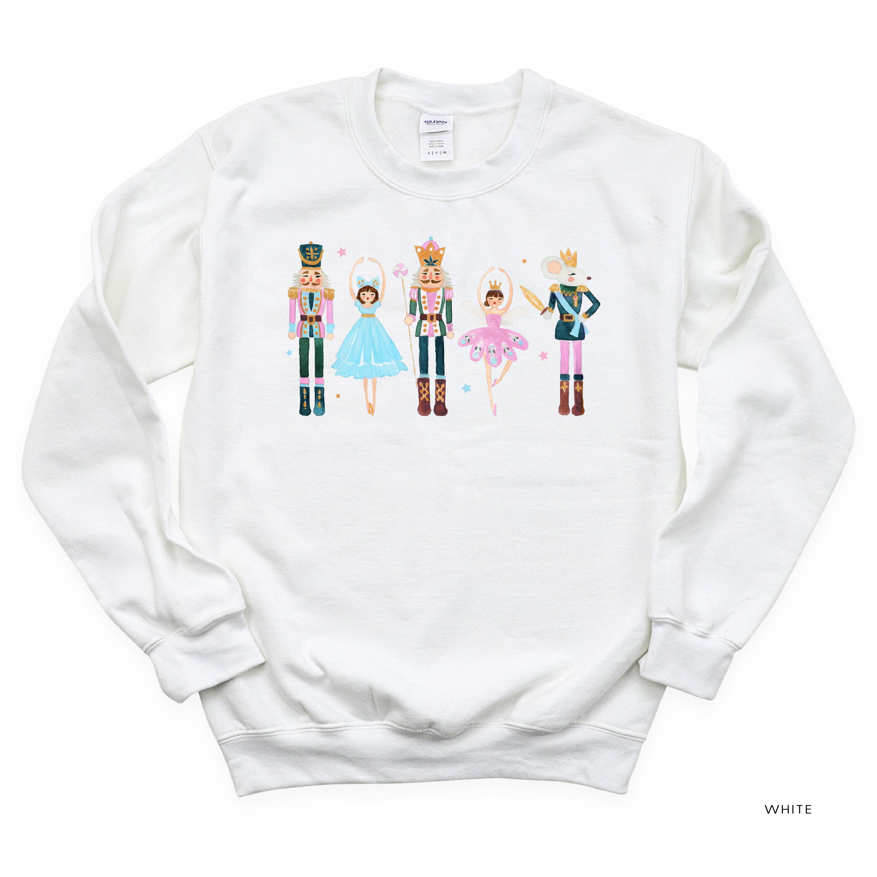 Ballerina - Whimsical Nutcracker - BASIC Fleece Little Mama Shirt Shop LLC