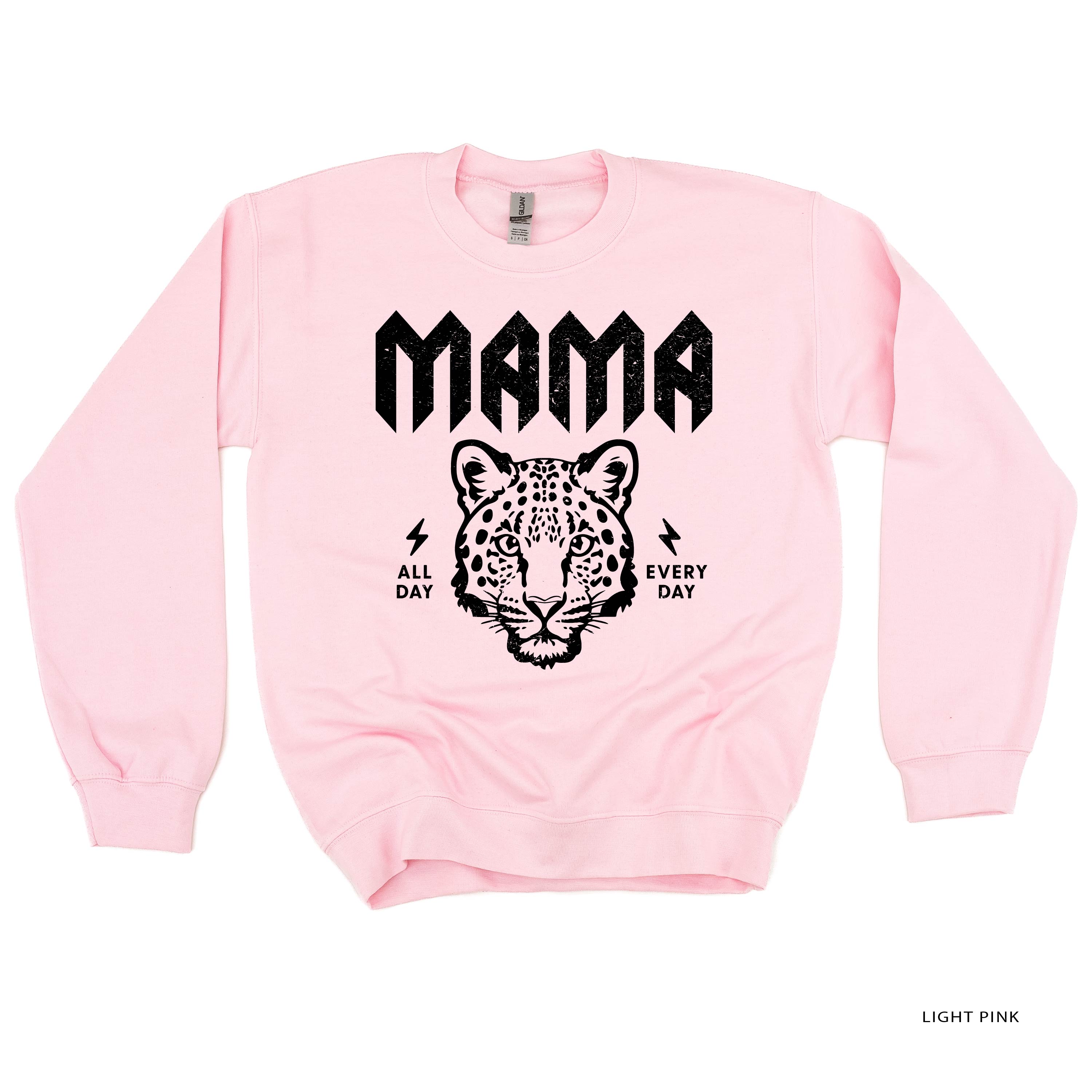 Band Tee - Leopard Mama - BASIC Fleece Little Mama Shirt Shop LLC