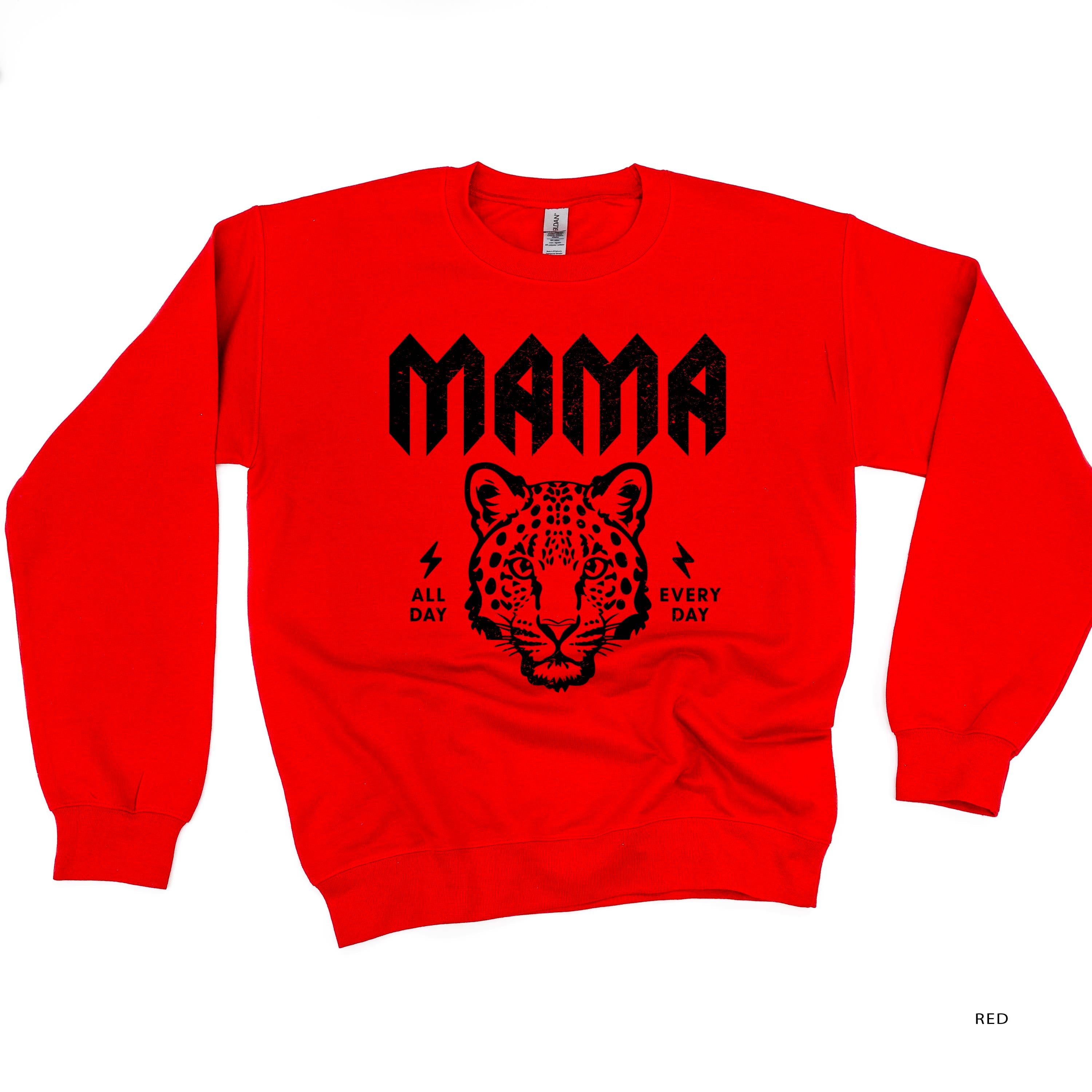 Band Tee - Leopard Mama - BASIC Fleece Little Mama Shirt Shop LLC