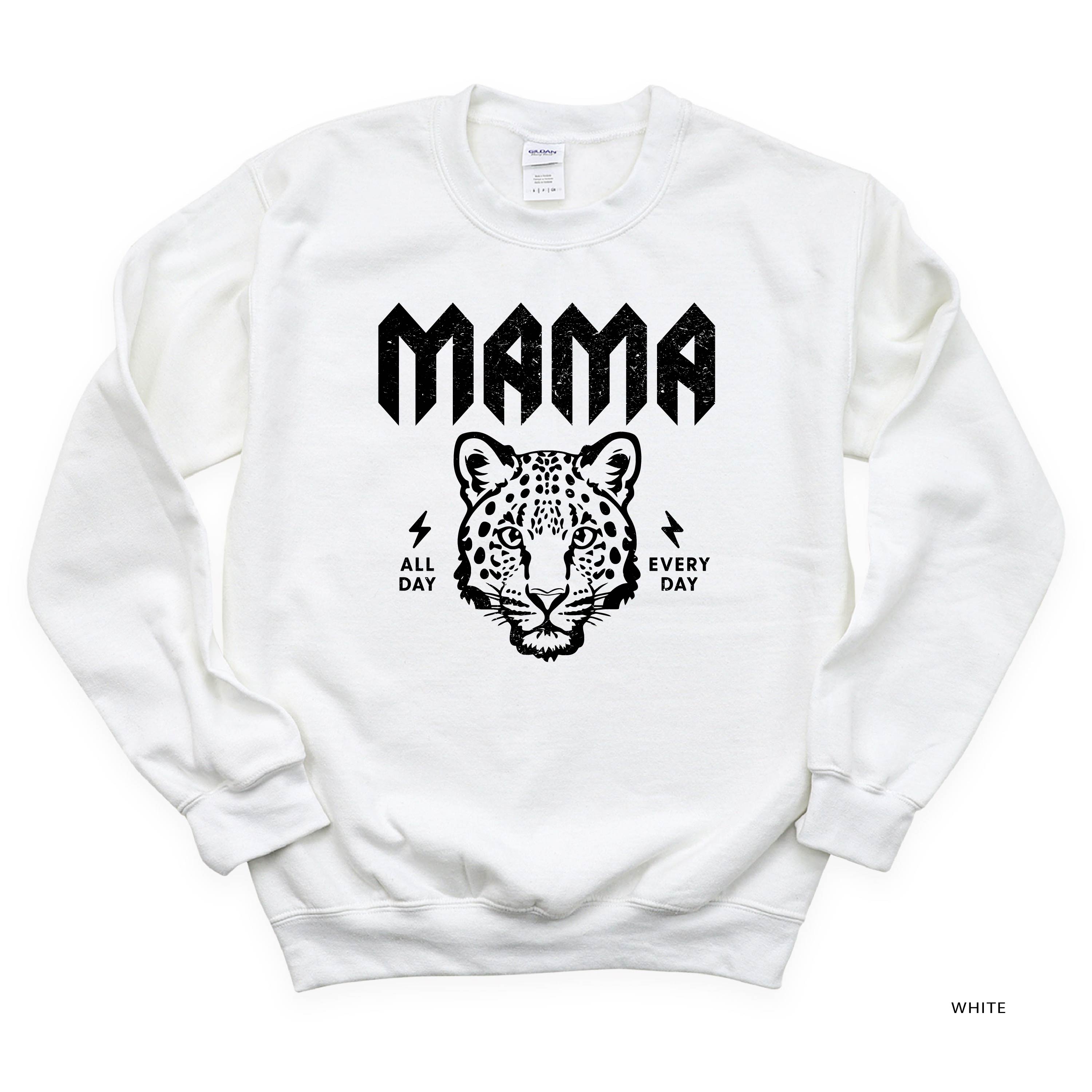 Band Tee - Leopard Mama - BASIC Fleece Little Mama Shirt Shop LLC