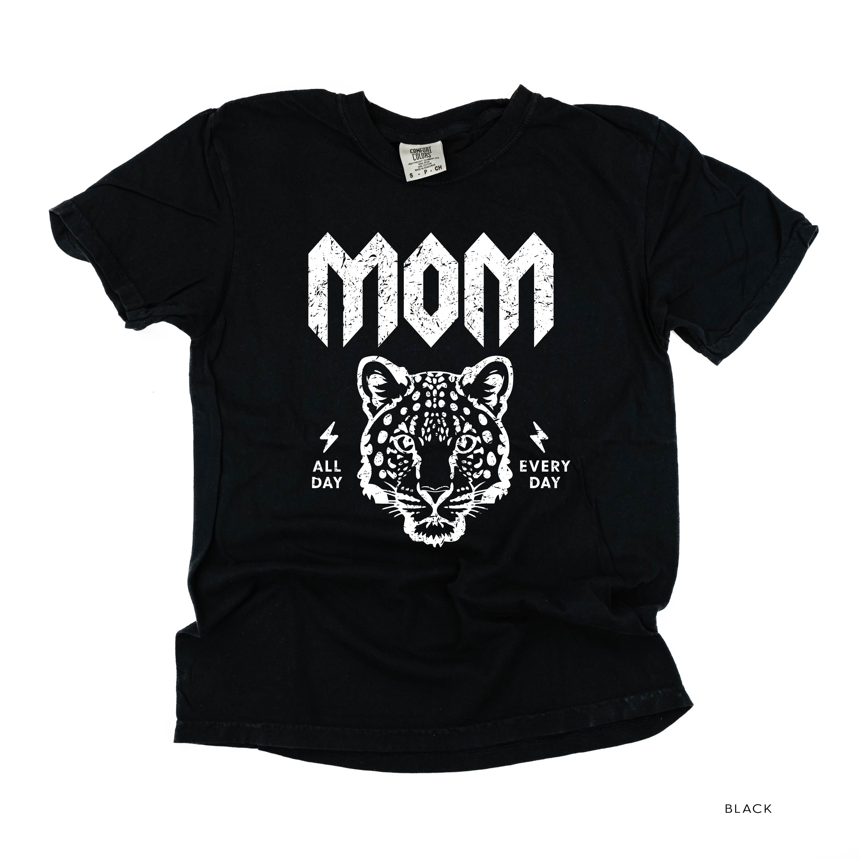 Band Tee  - Leopard Mom - Comfort Colors Tee Little Mama Shirt Shop